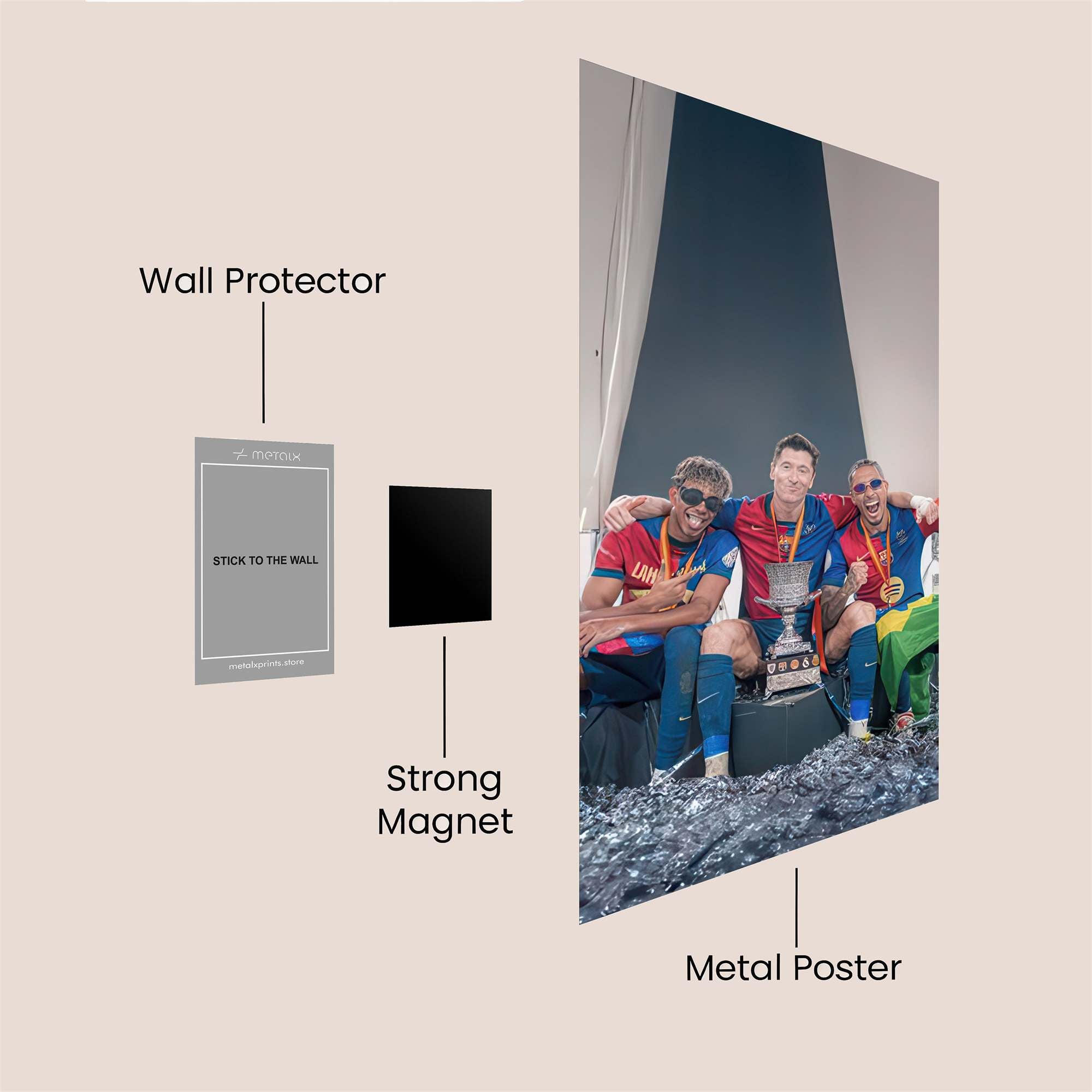 Messi Triumphant Safe Wall Magnetic / M