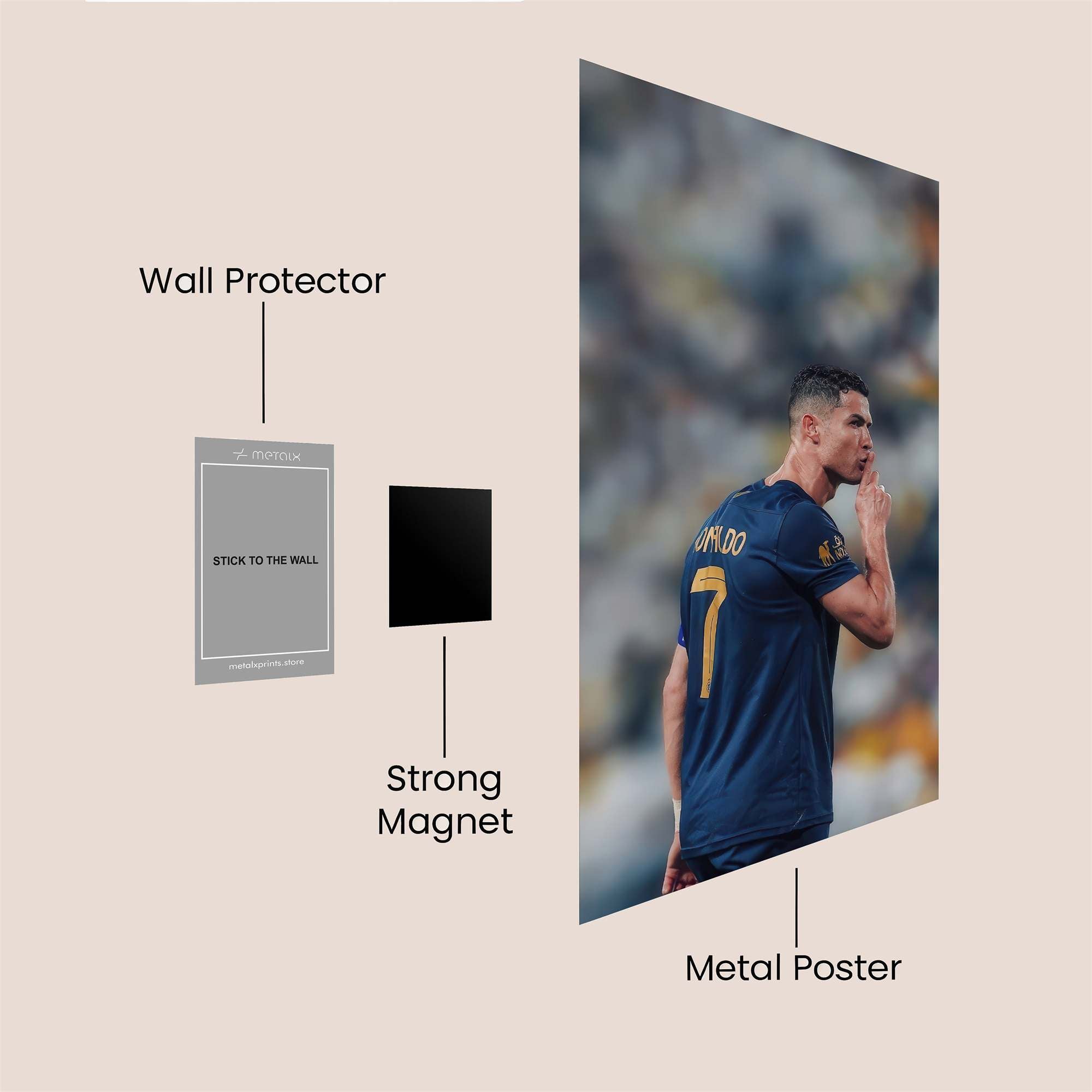 Ronaldo Silence Safe Wall Magnetic / M