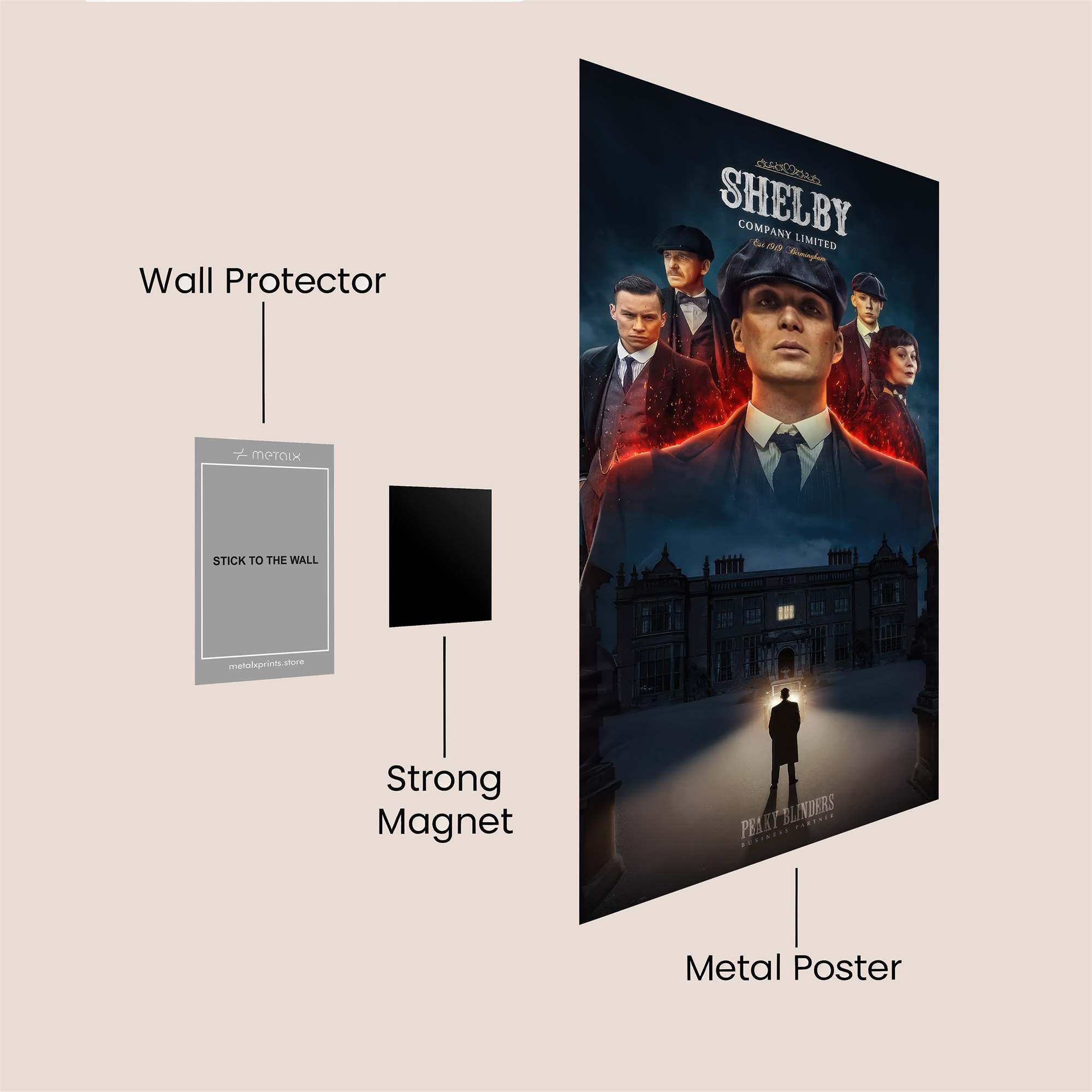 Shelby Legacy Safe Wall Magnetic / M