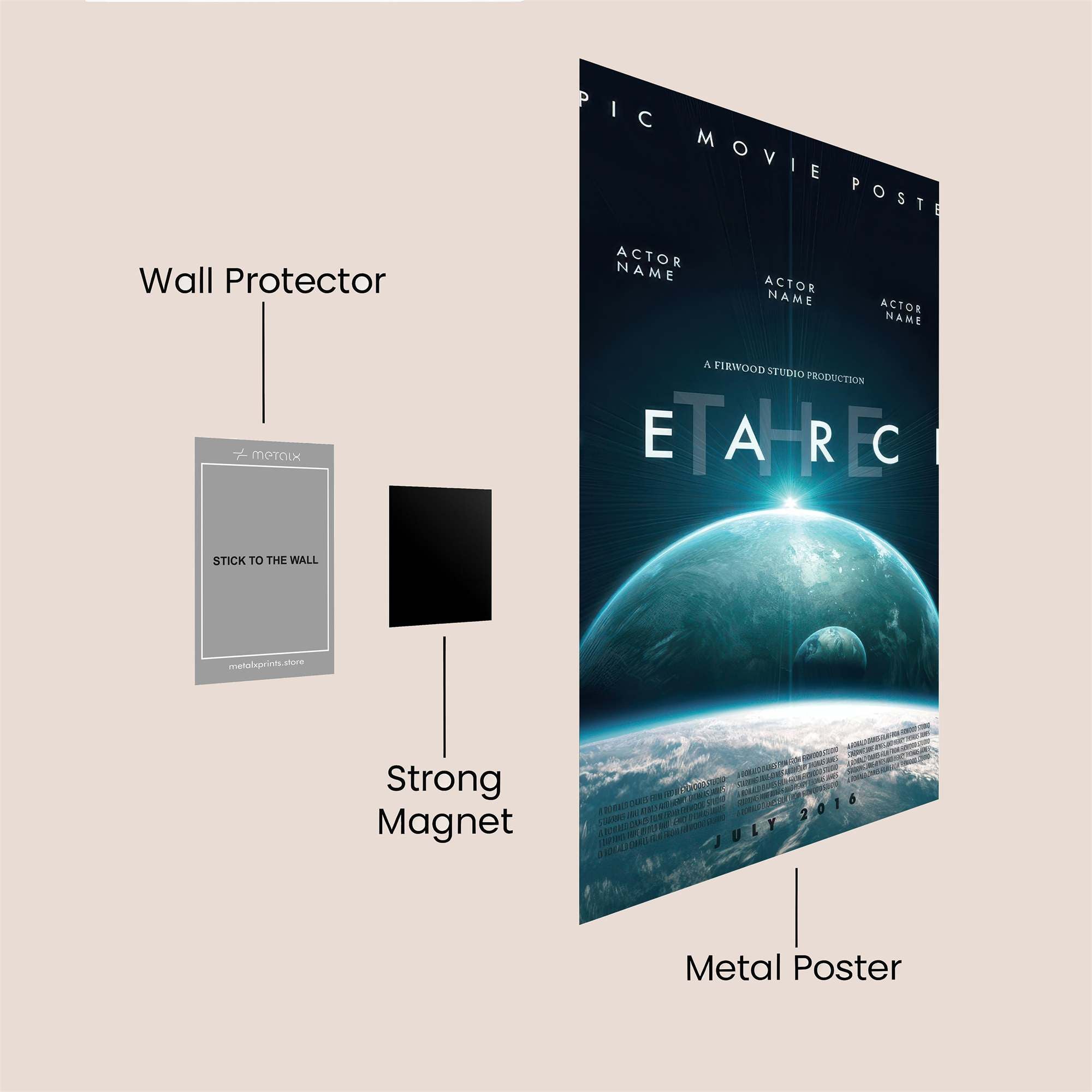 Setareh Serenity Safe Wall Magnetic / M