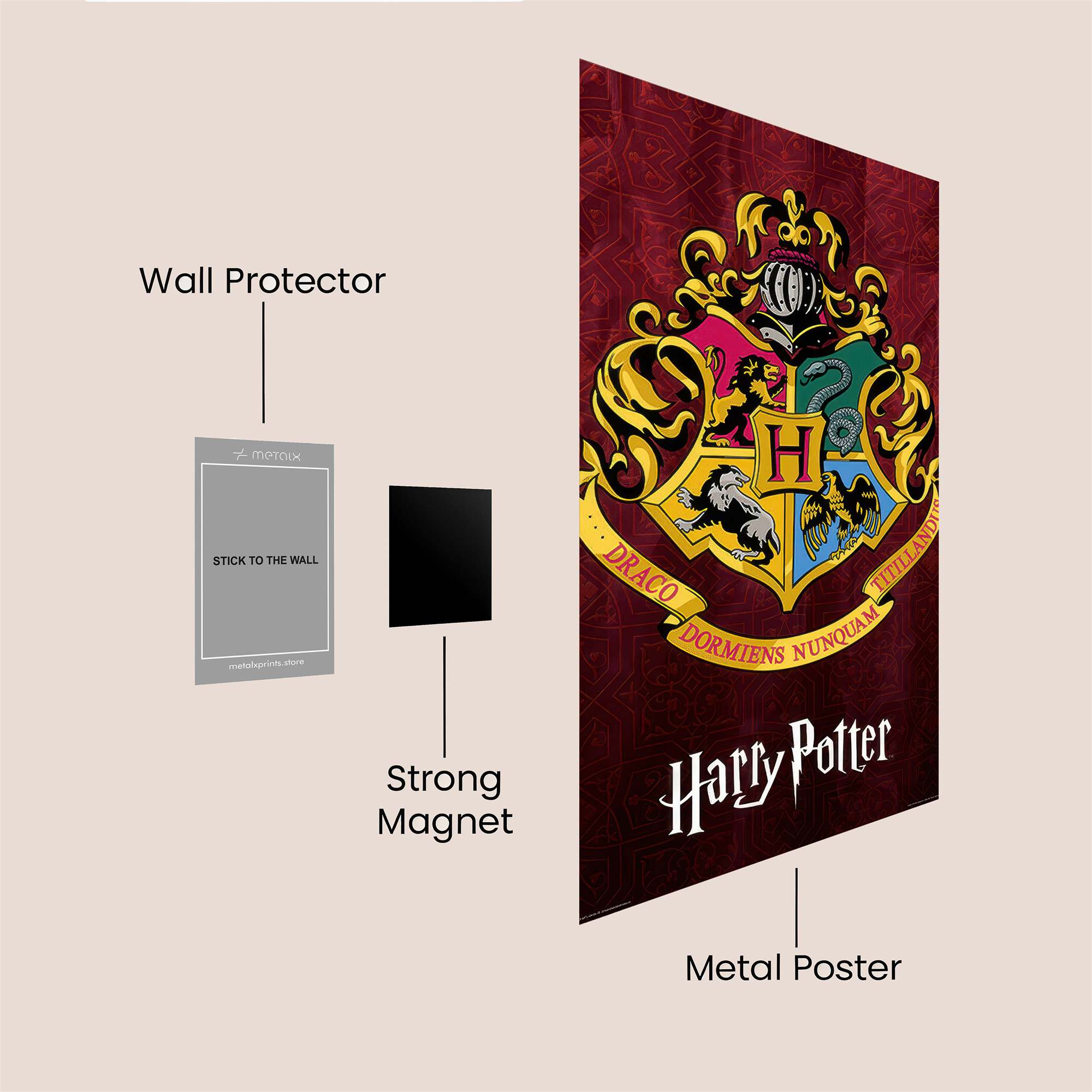 Hogwarts Majestic Safe Wall Magnetic / M