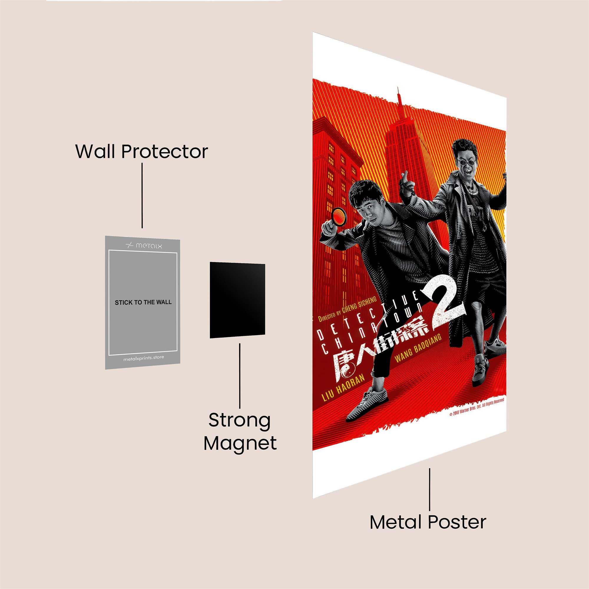 Detective Duo Safe Wall Magnetic / M