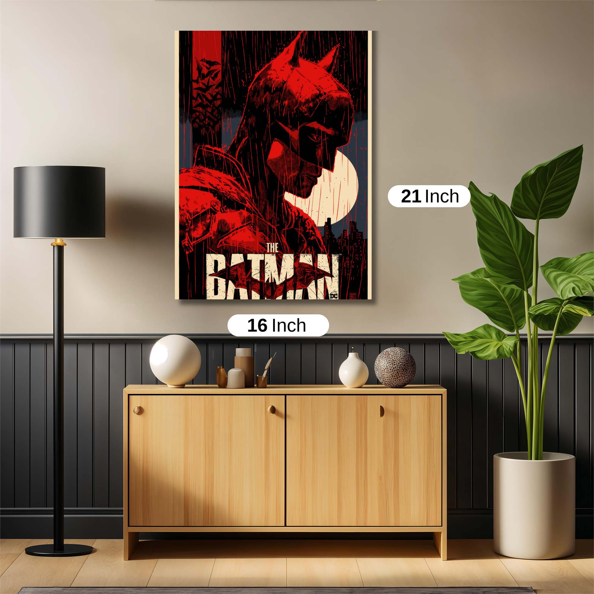 Batman Brooding Safe Wall Magnetic / M