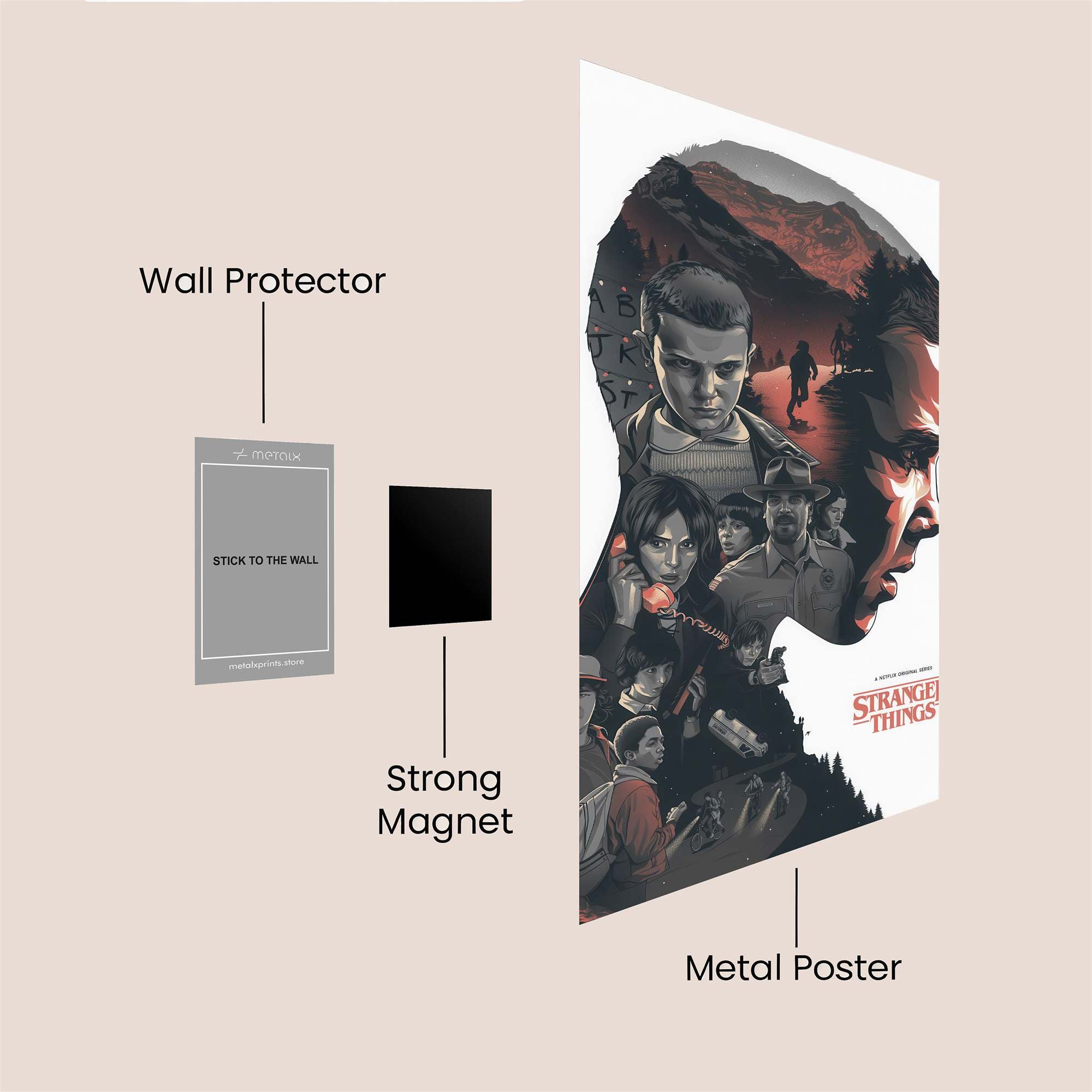 Eleven Mysterious Safe Wall Magnetic / M