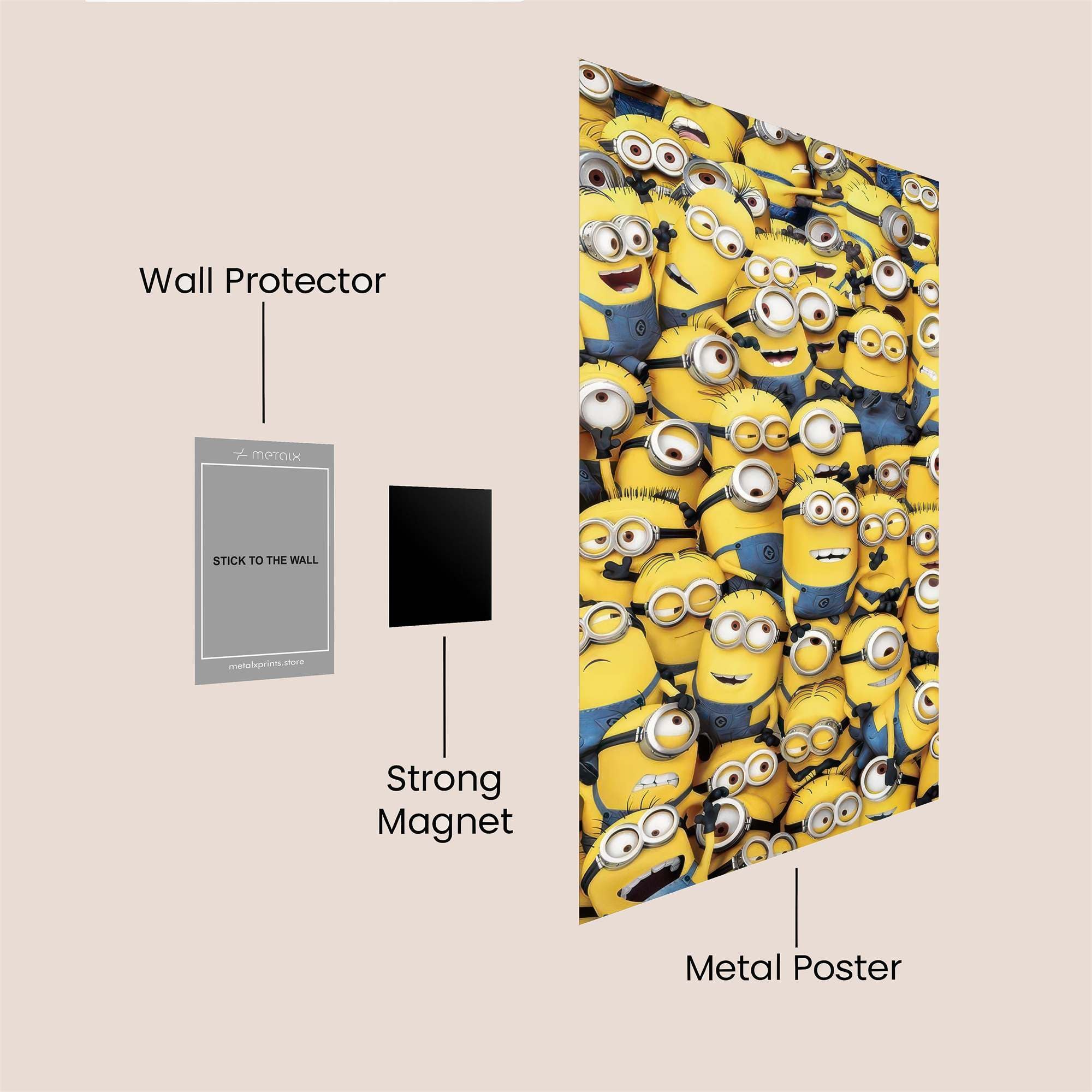 Minions Mania Safe Wall Magnetic / M