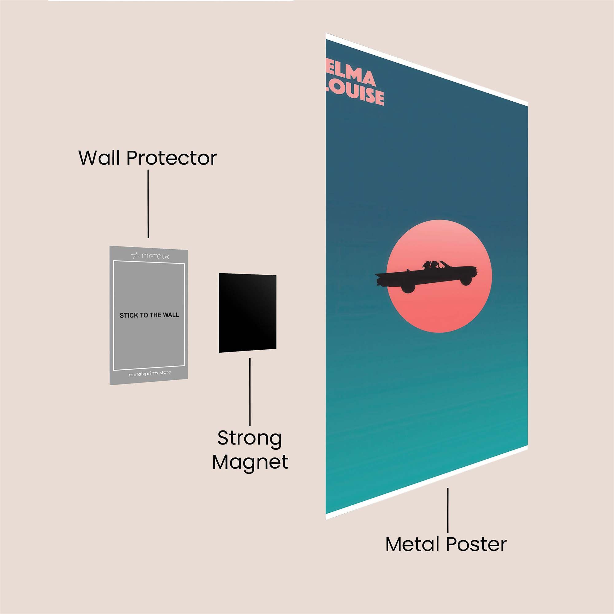 Thelma Rebellious Safe Wall Magnetic / M