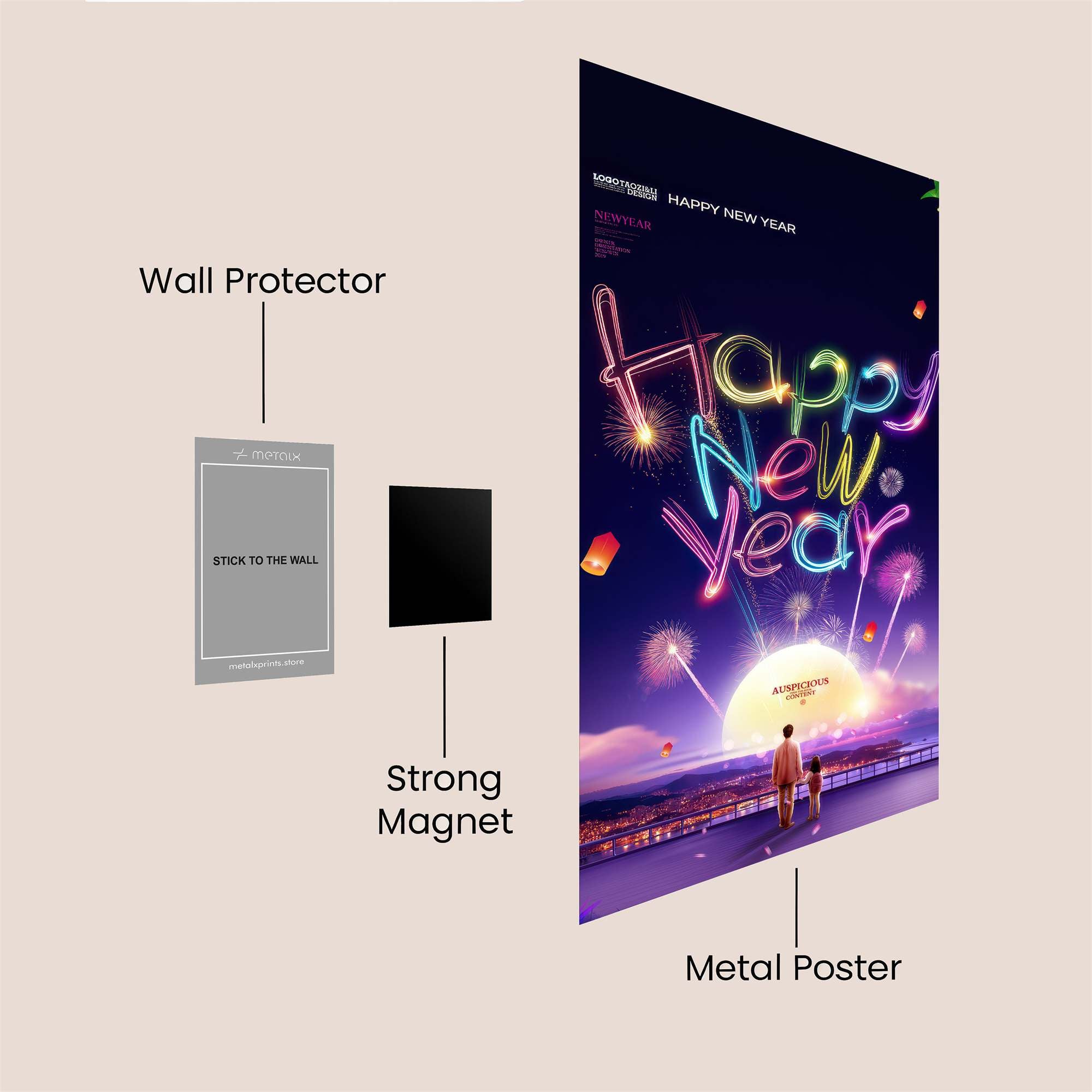 NewYearJoy Safe Wall Magnetic / M