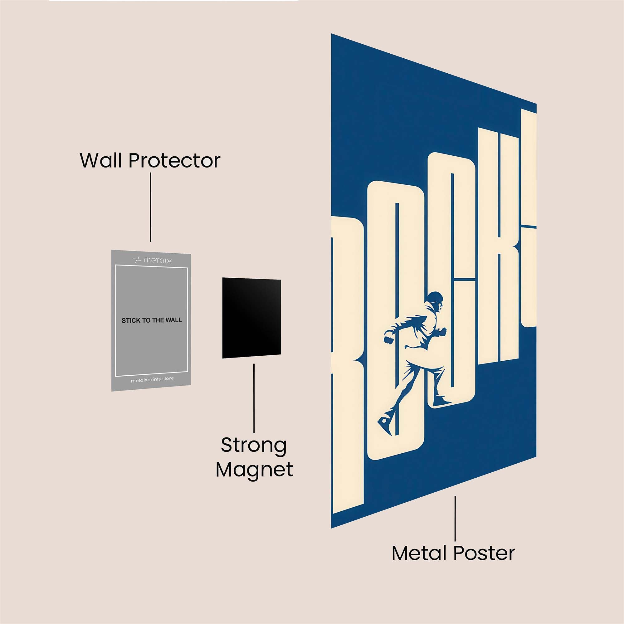 Rocky Triumphant Safe Wall Magnetic / M