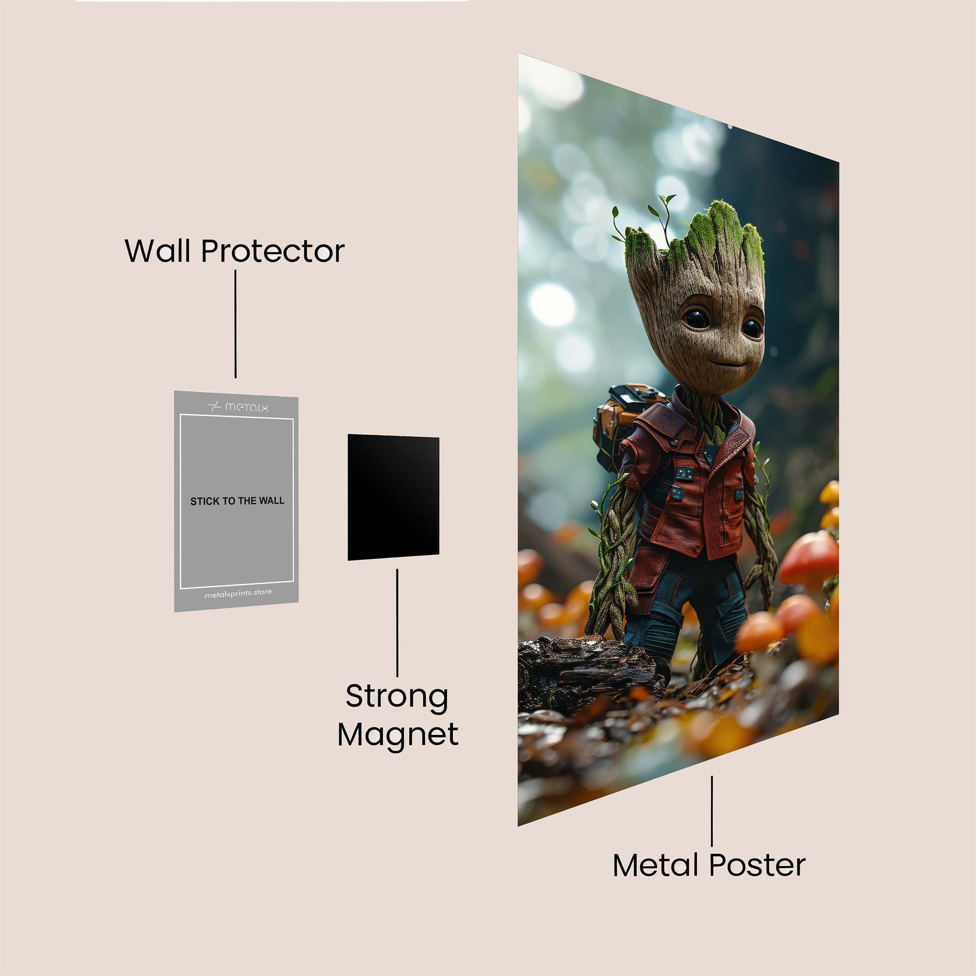 Groot Enchanted Safe Wall Magnetic / M