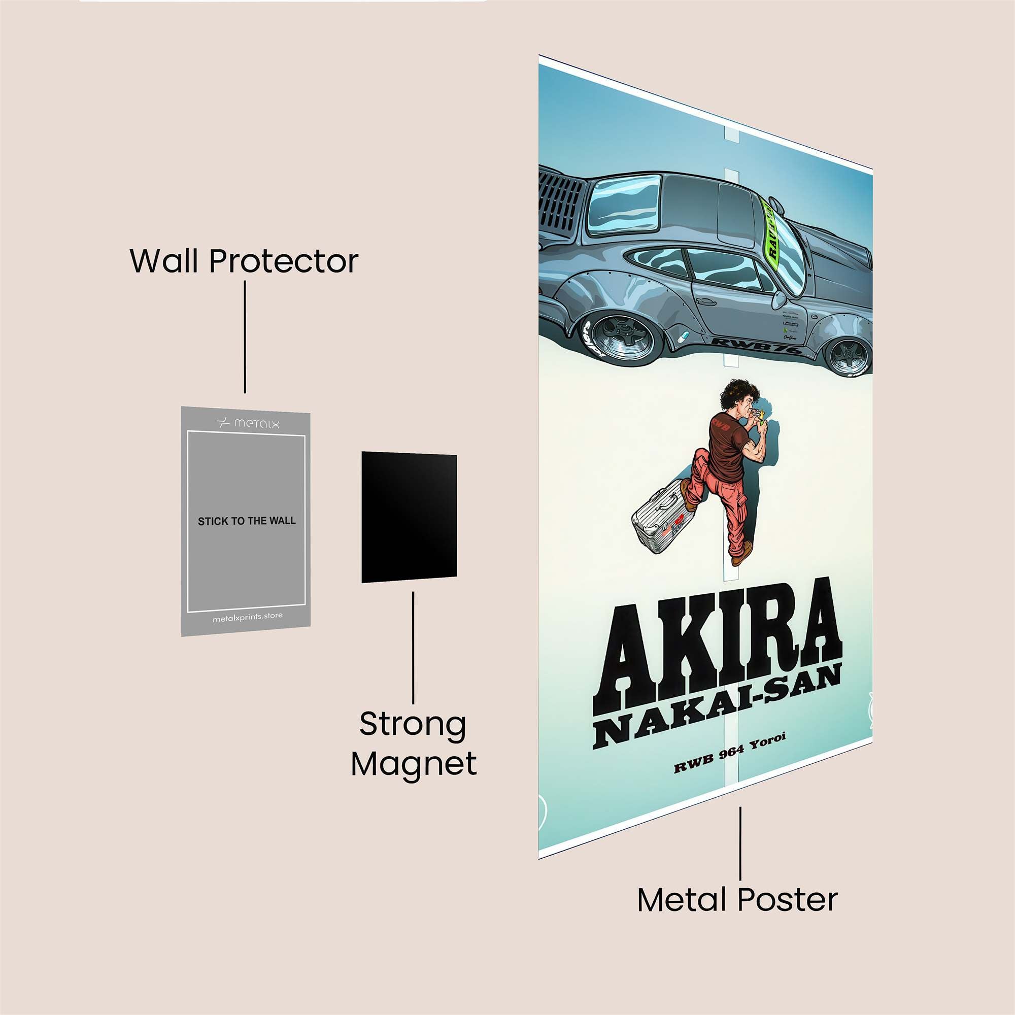 Porsche Serenity Safe Wall Magnetic / M