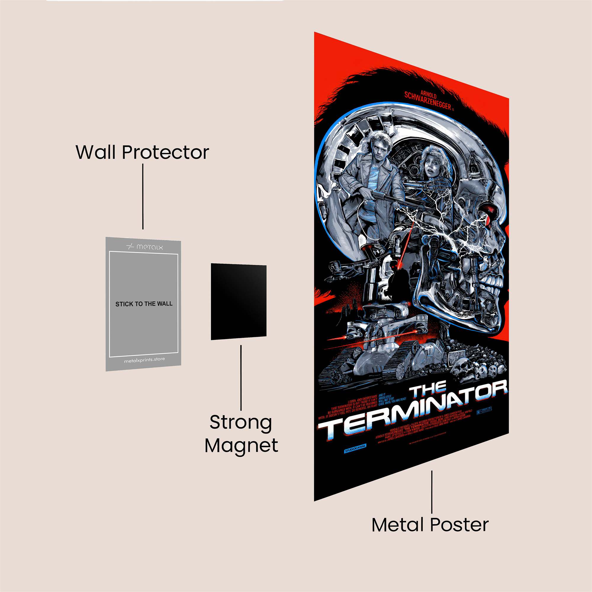 Terminator Apocalyptic Safe Wall Magnetic / M