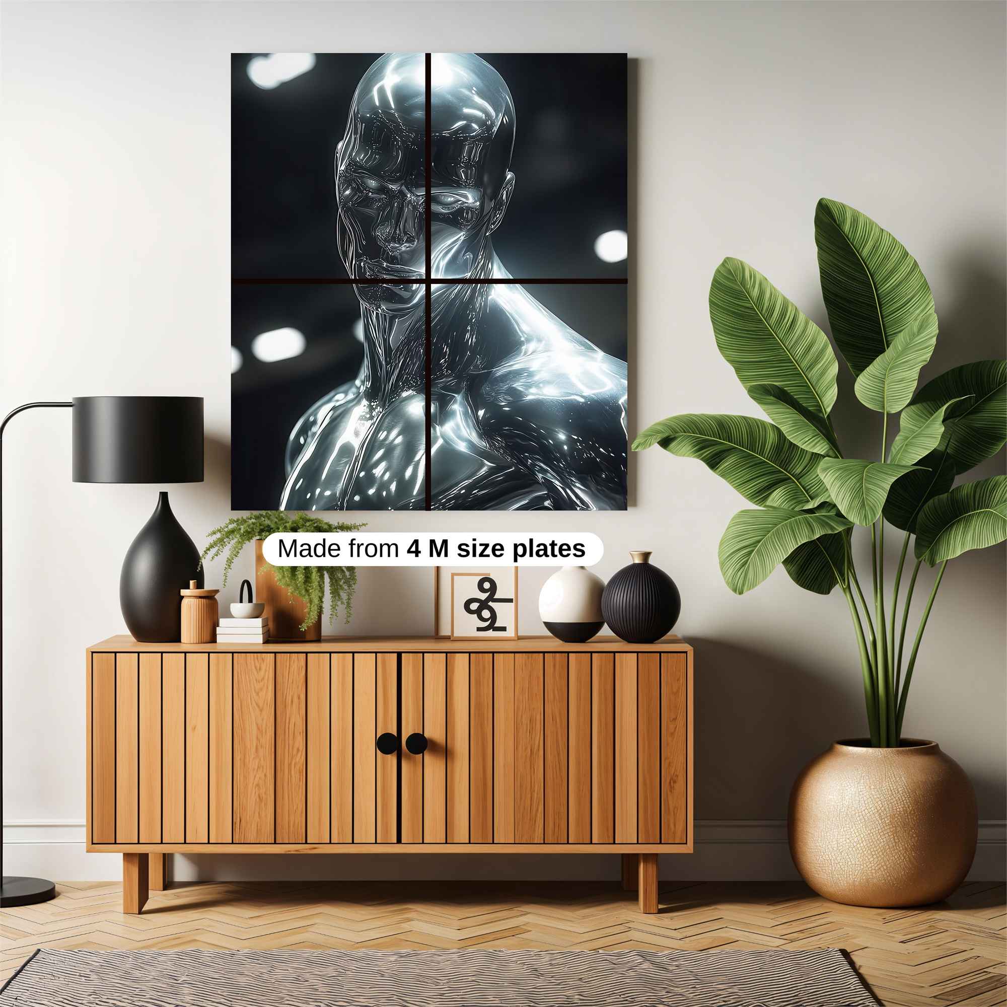 Silver Serenity Safe Wall Magnetic / M