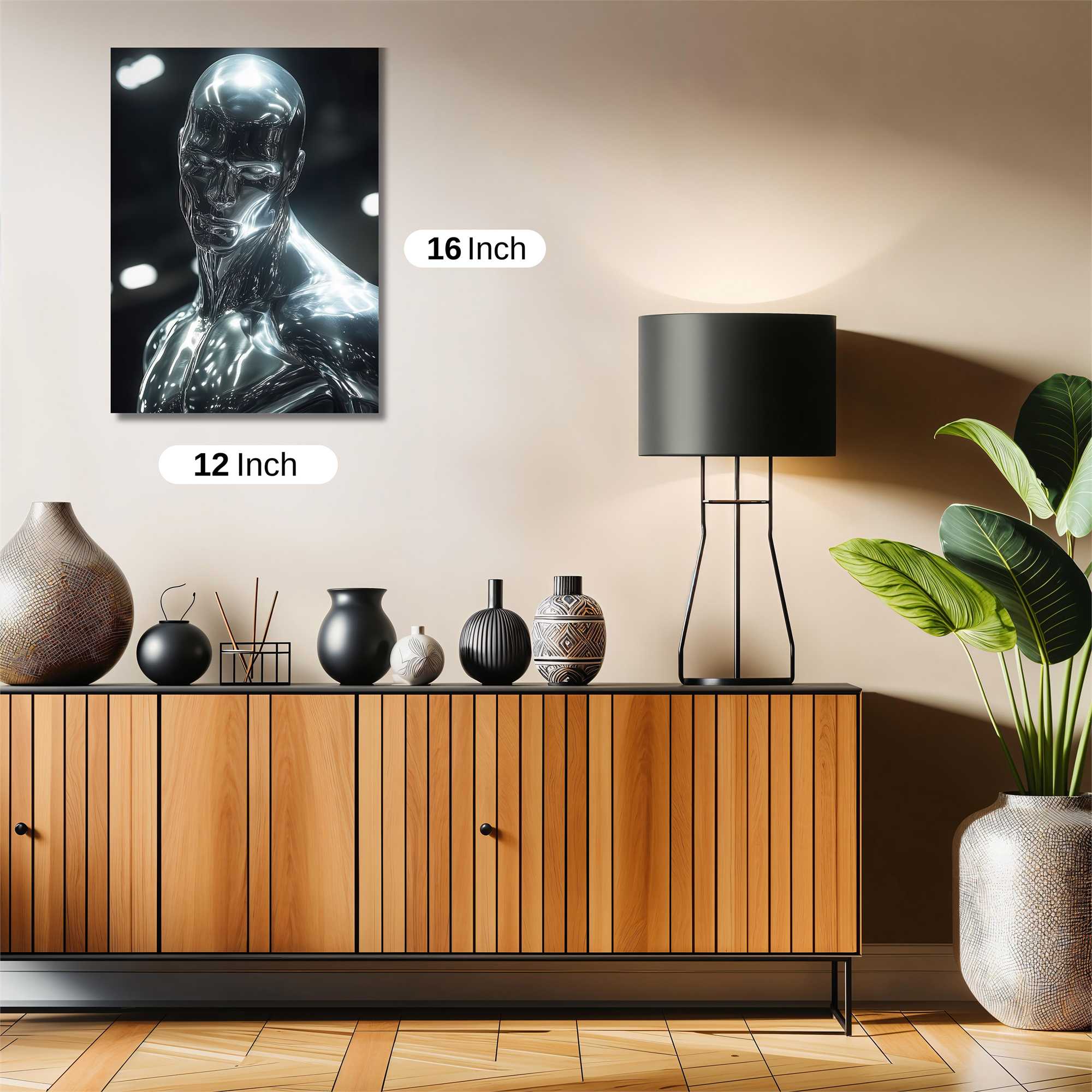 Silver Serenity Safe Wall Magnetic / M