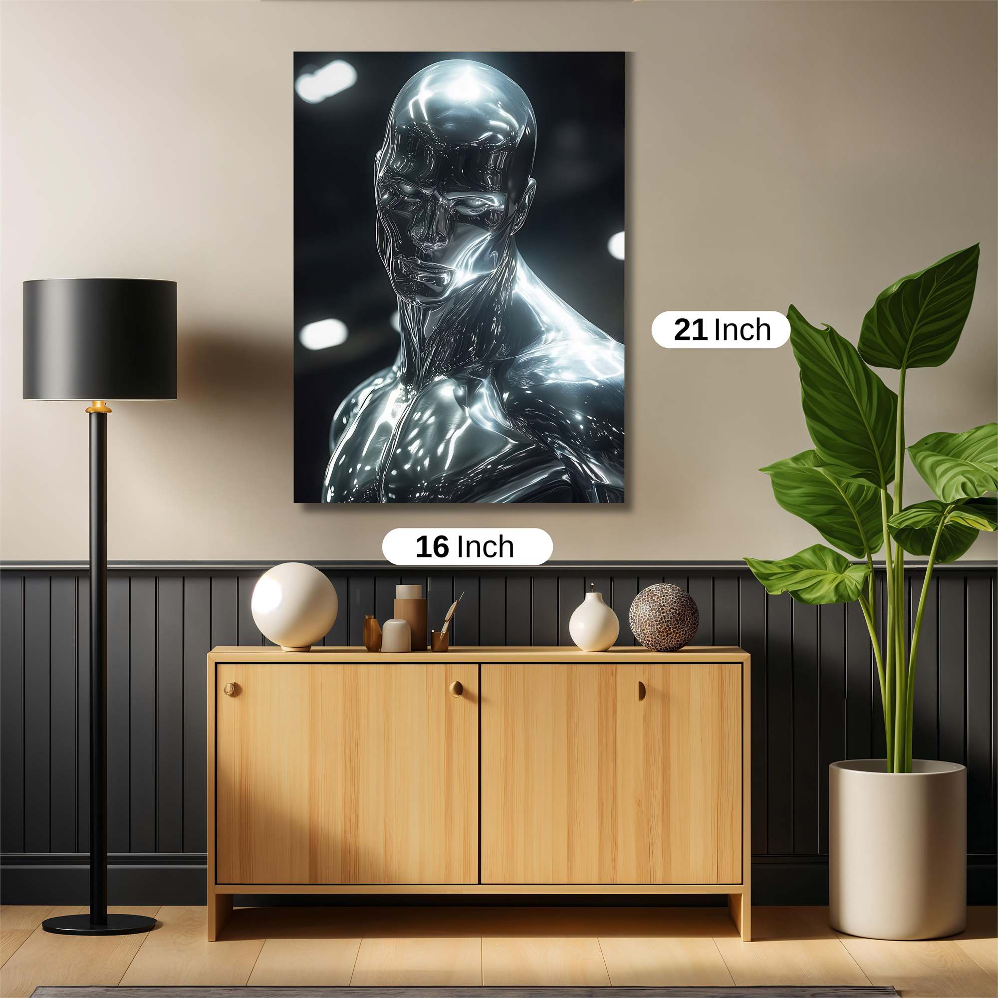 Silver Serenity Safe Wall Magnetic / M