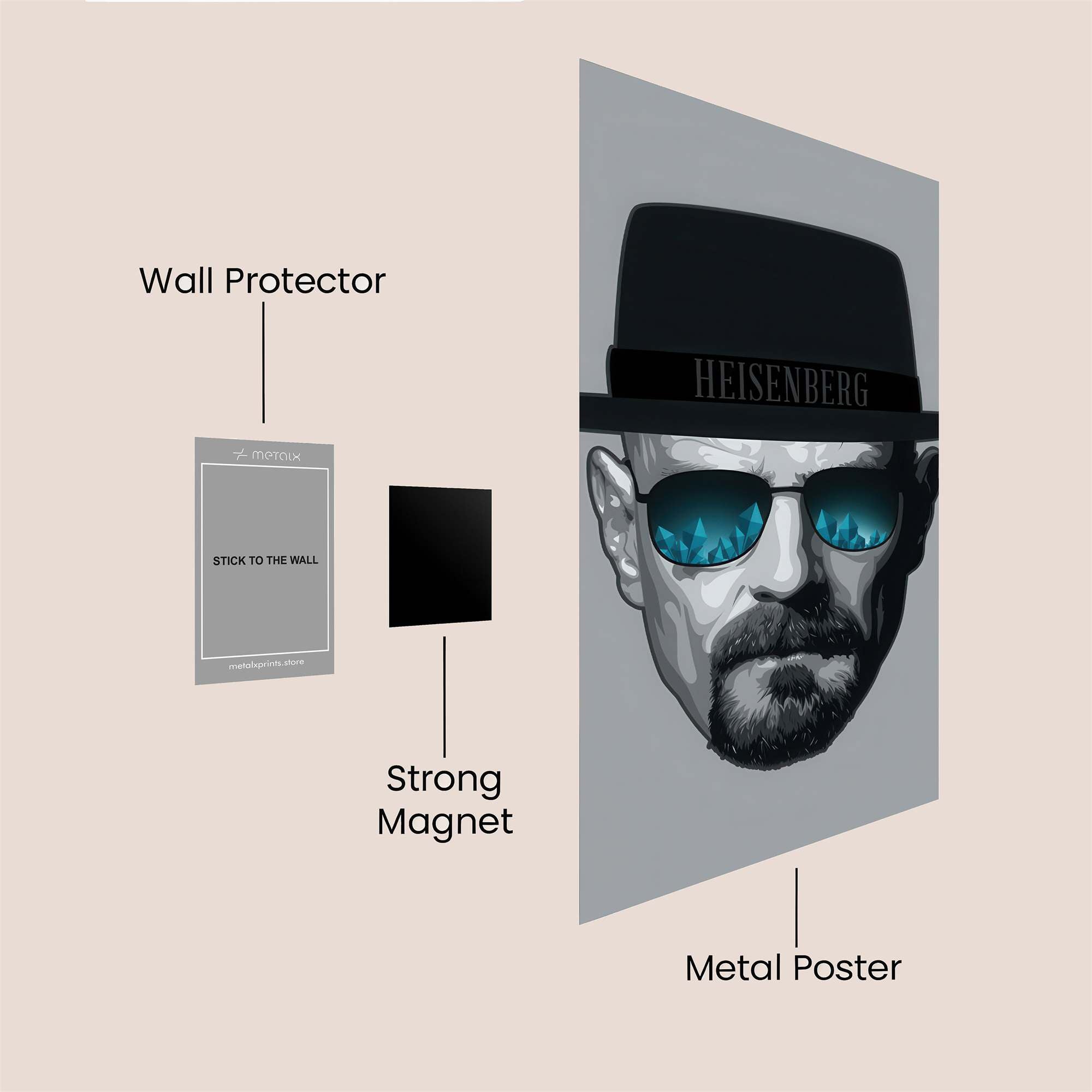 Heisenberg Enigmatic Safe Wall Magnetic / M