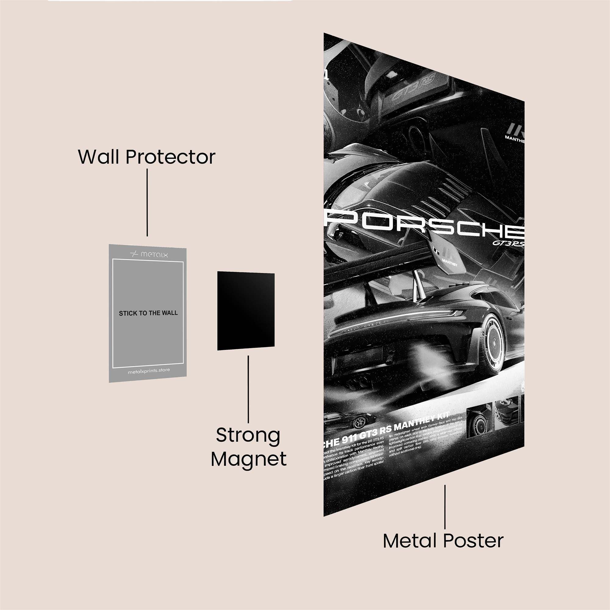 Porsche Intense Safe Wall Magnetic / M