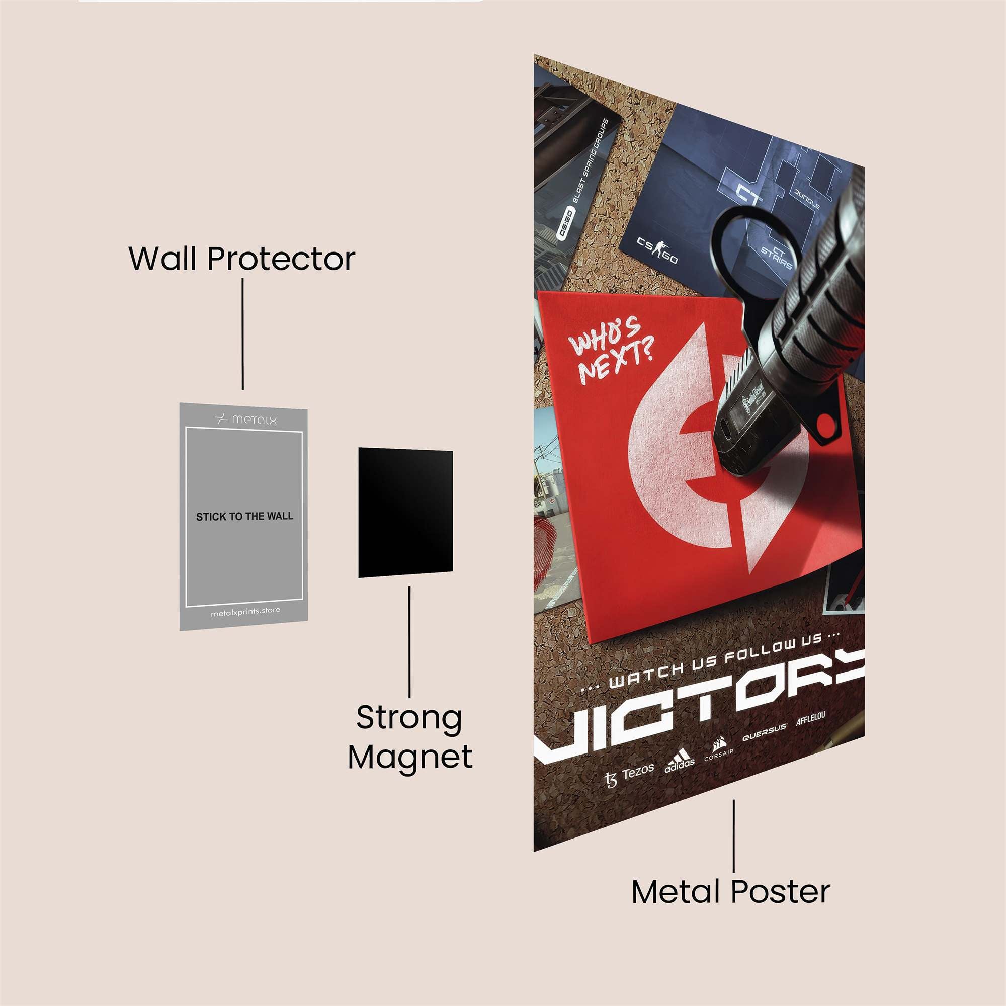 Esports Thrill Safe Wall Magnetic / M