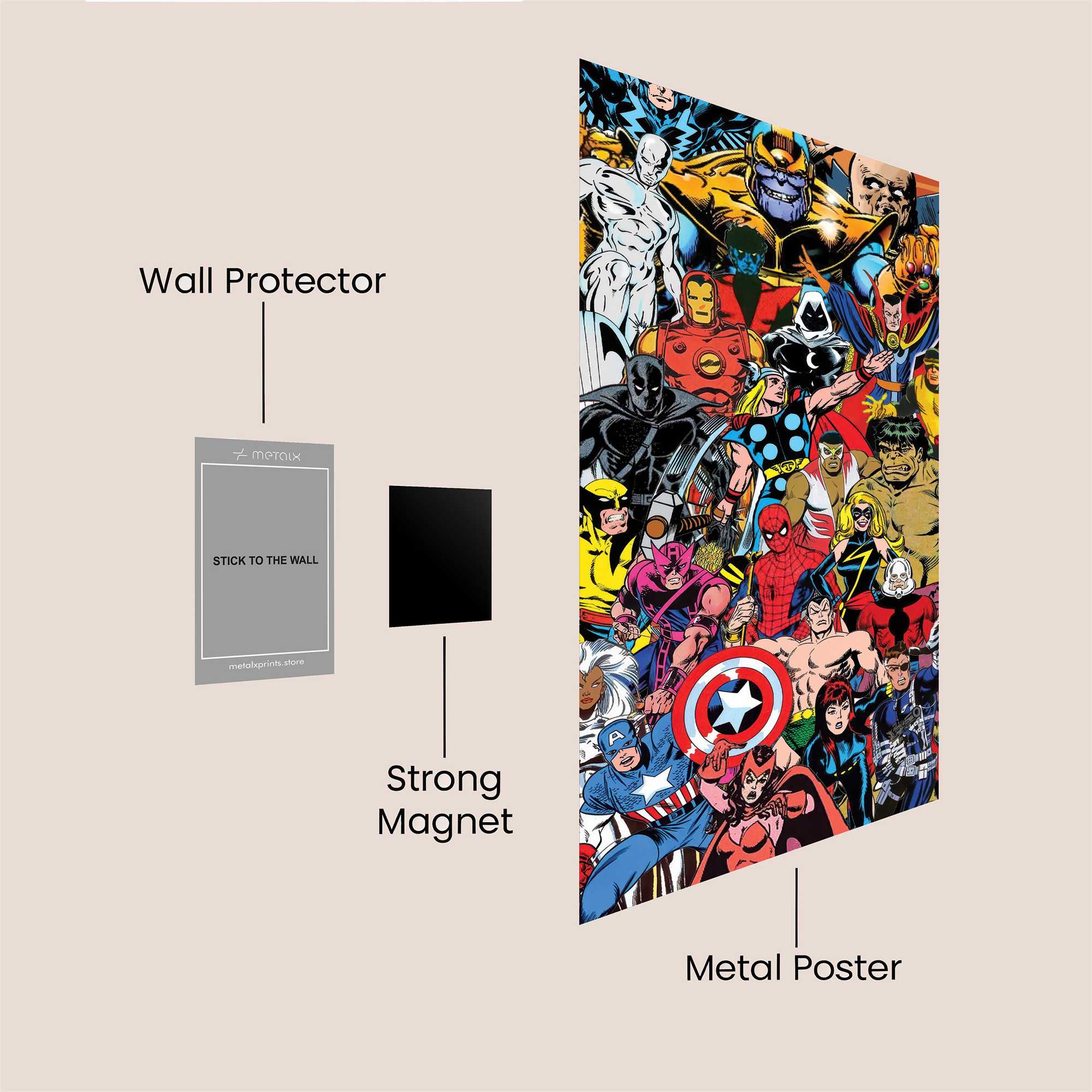 Avengers Epic Safe Wall Magnetic / M