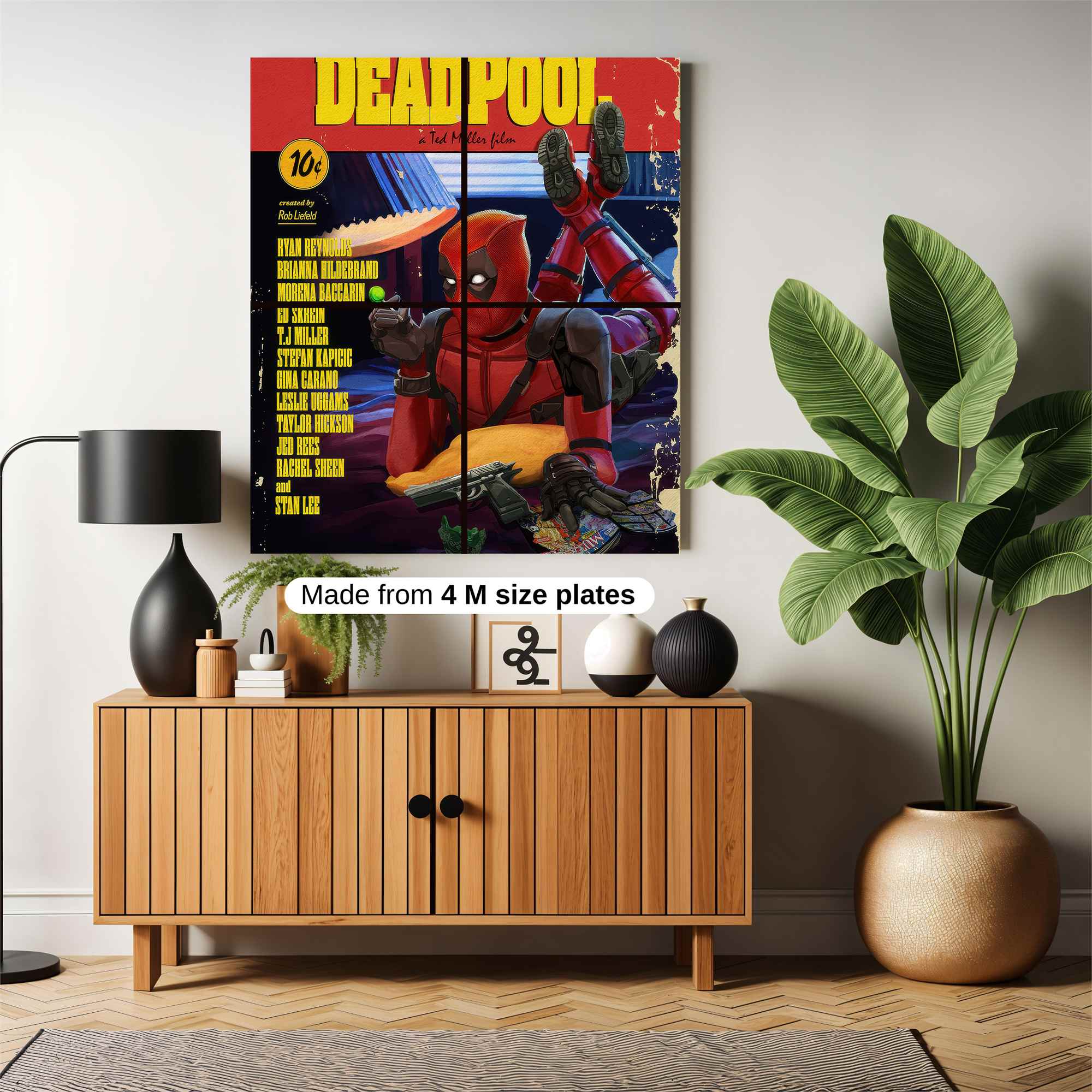 Deadpool Whimsical Safe Wall Magnetic / M