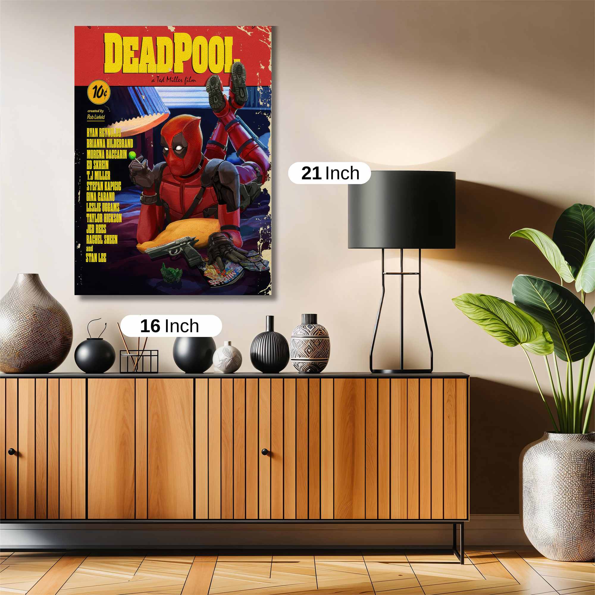 Deadpool Whimsical Safe Wall Magnetic / M