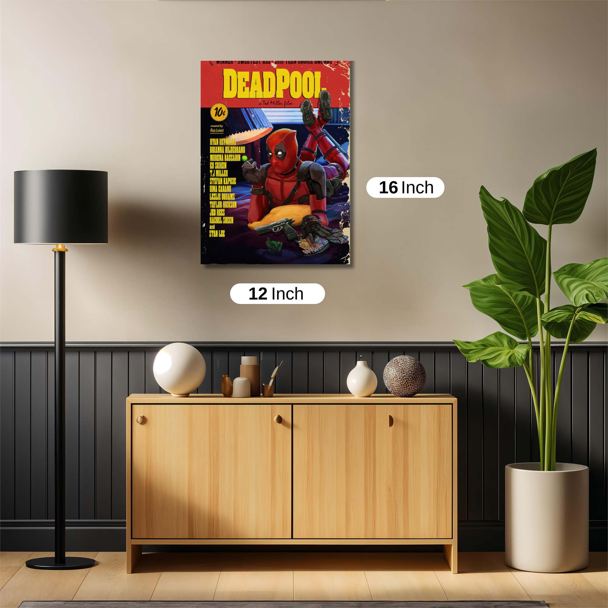 Deadpool Whimsical Safe Wall Magnetic / M