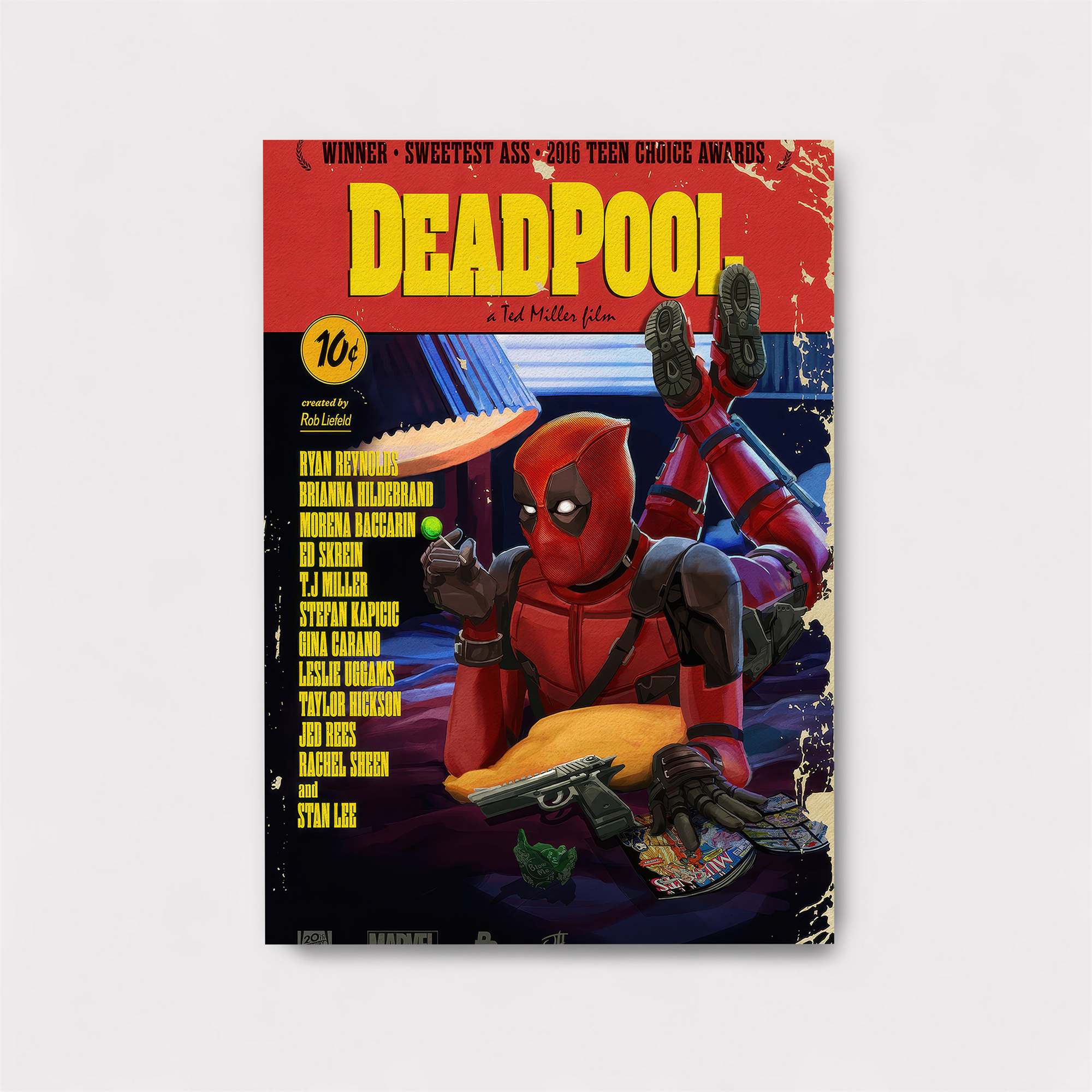 Deadpool Whimsical Safe Wall Magnetic / M
