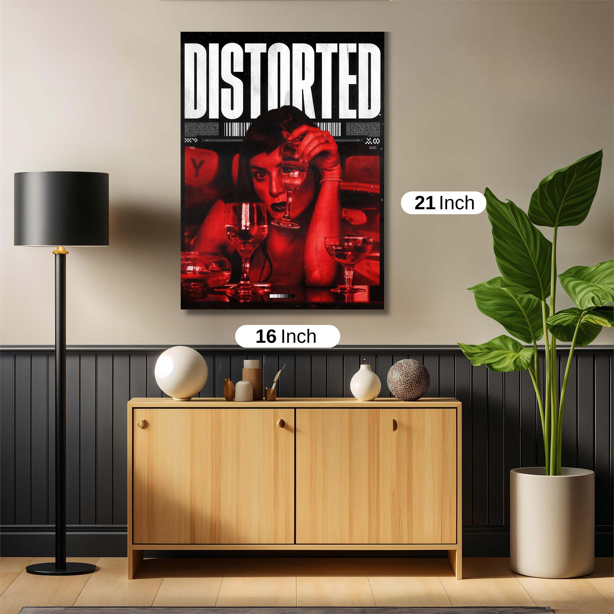 Distorted Despair Safe Wall Magnetic / M