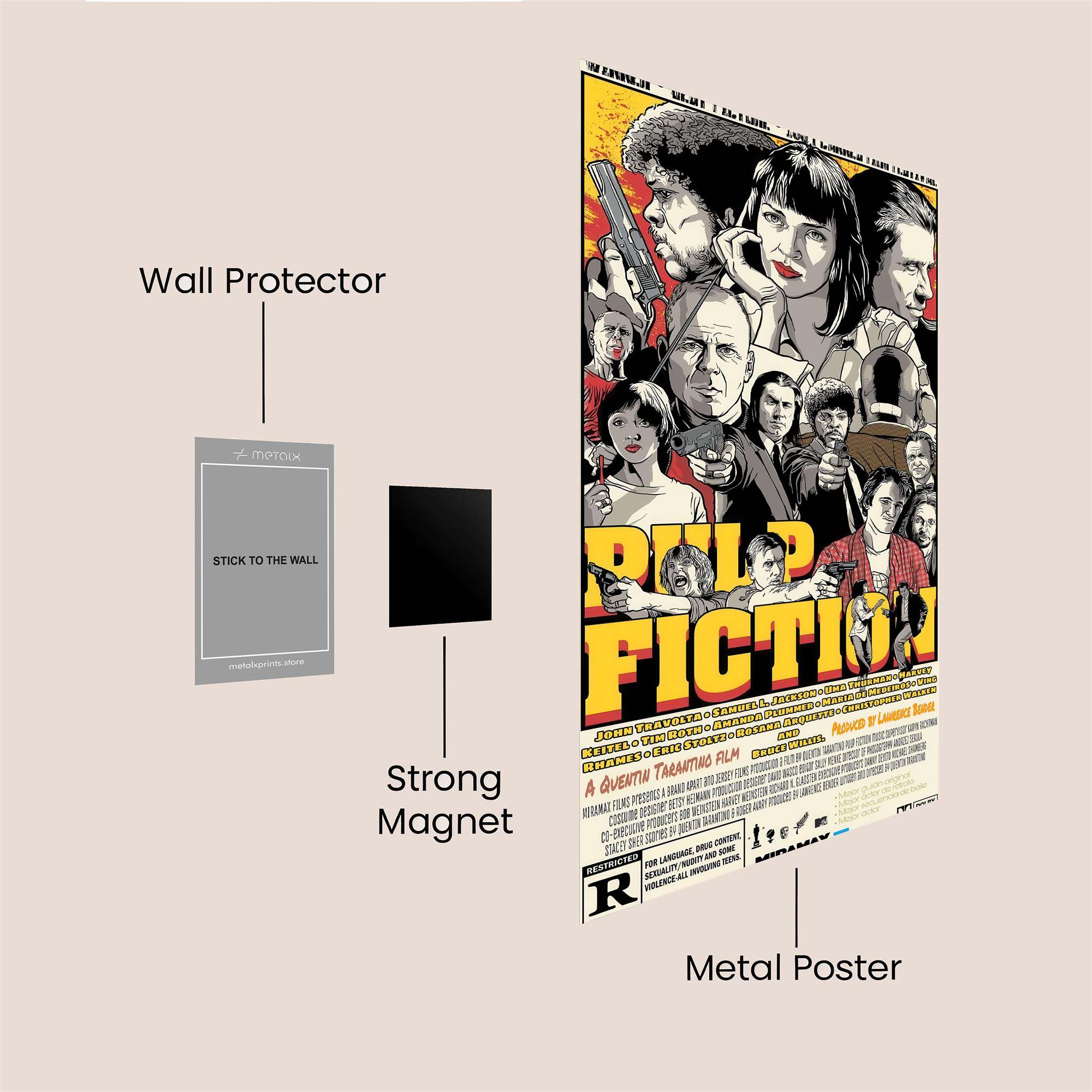 Tarantino Whimsical Safe Wall Magnetic / M