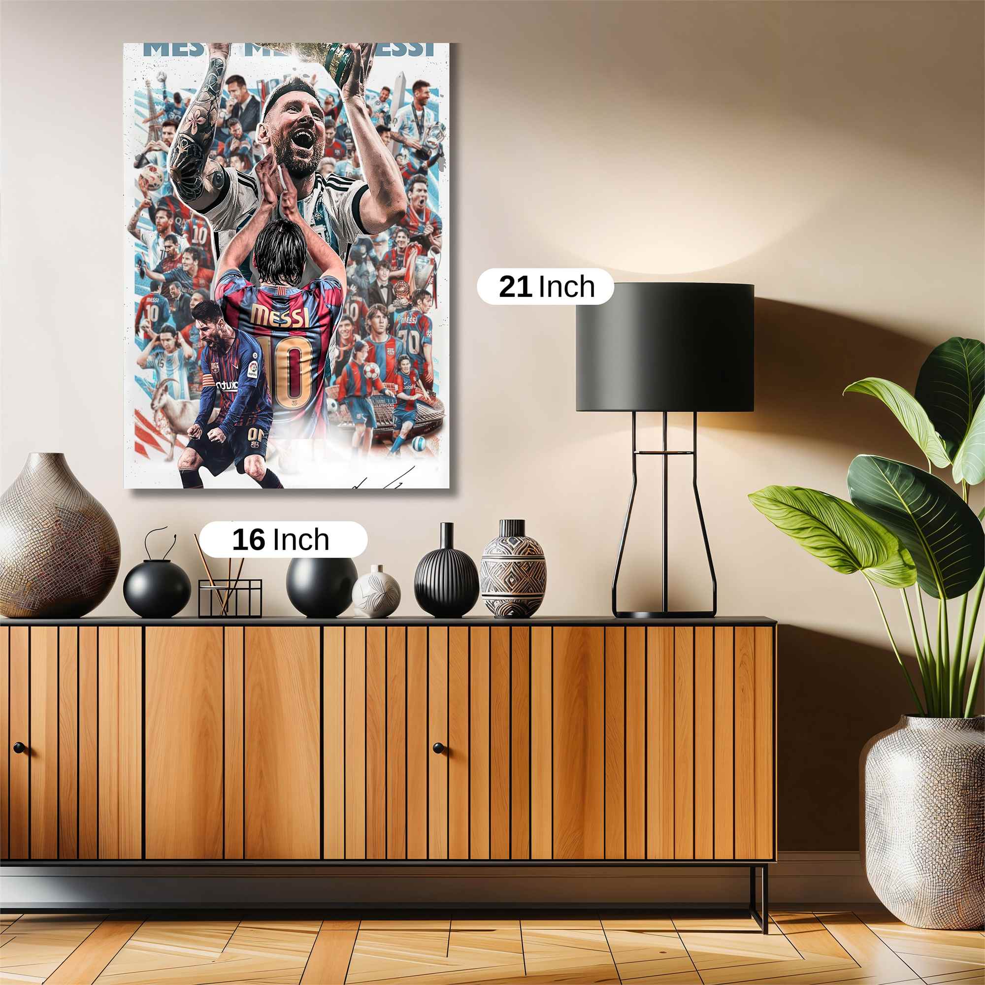 Messi Triumphant Safe Wall Magnetic / M