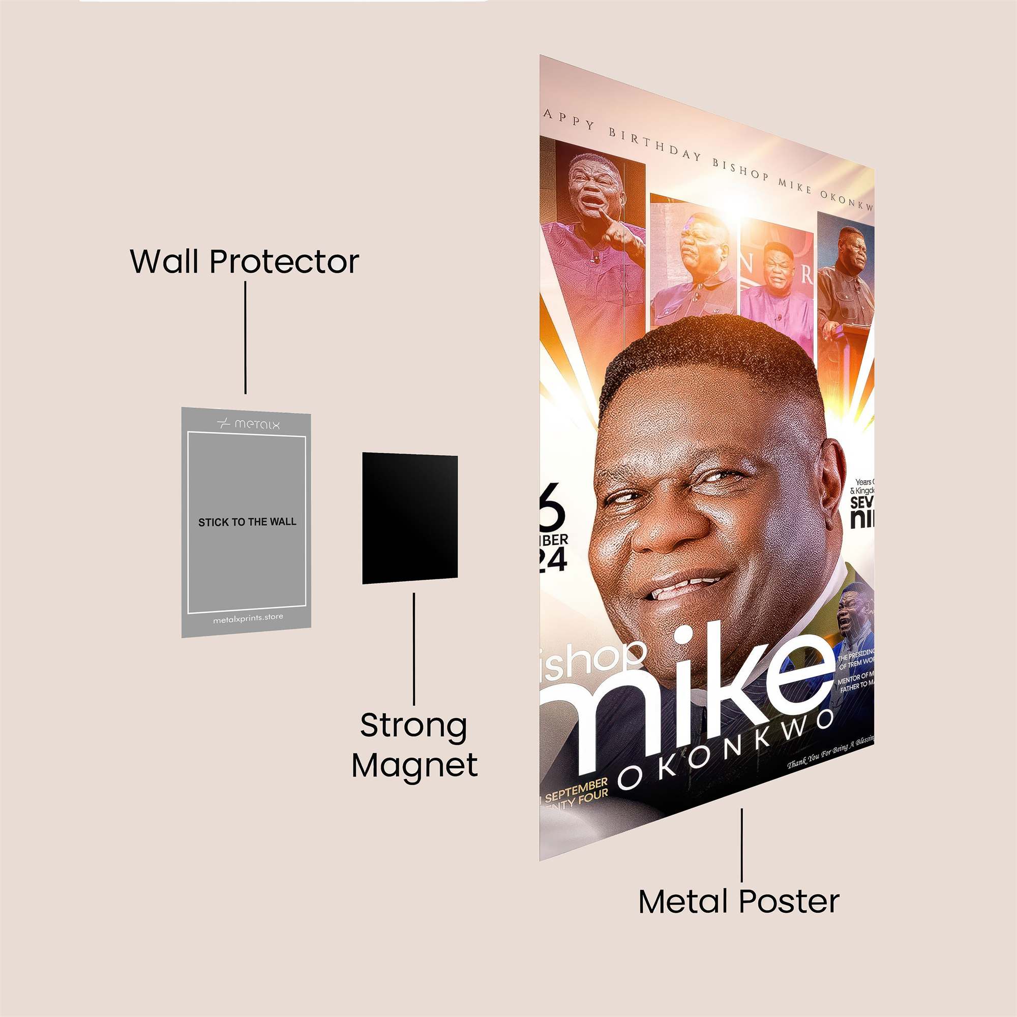 Bishop Radiance Safe Wall Magnetic / M