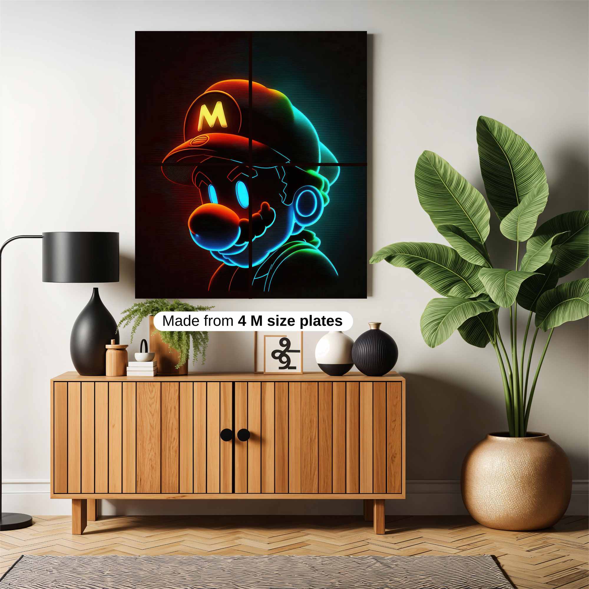 Mario Glow Safe Wall Magnetic / M