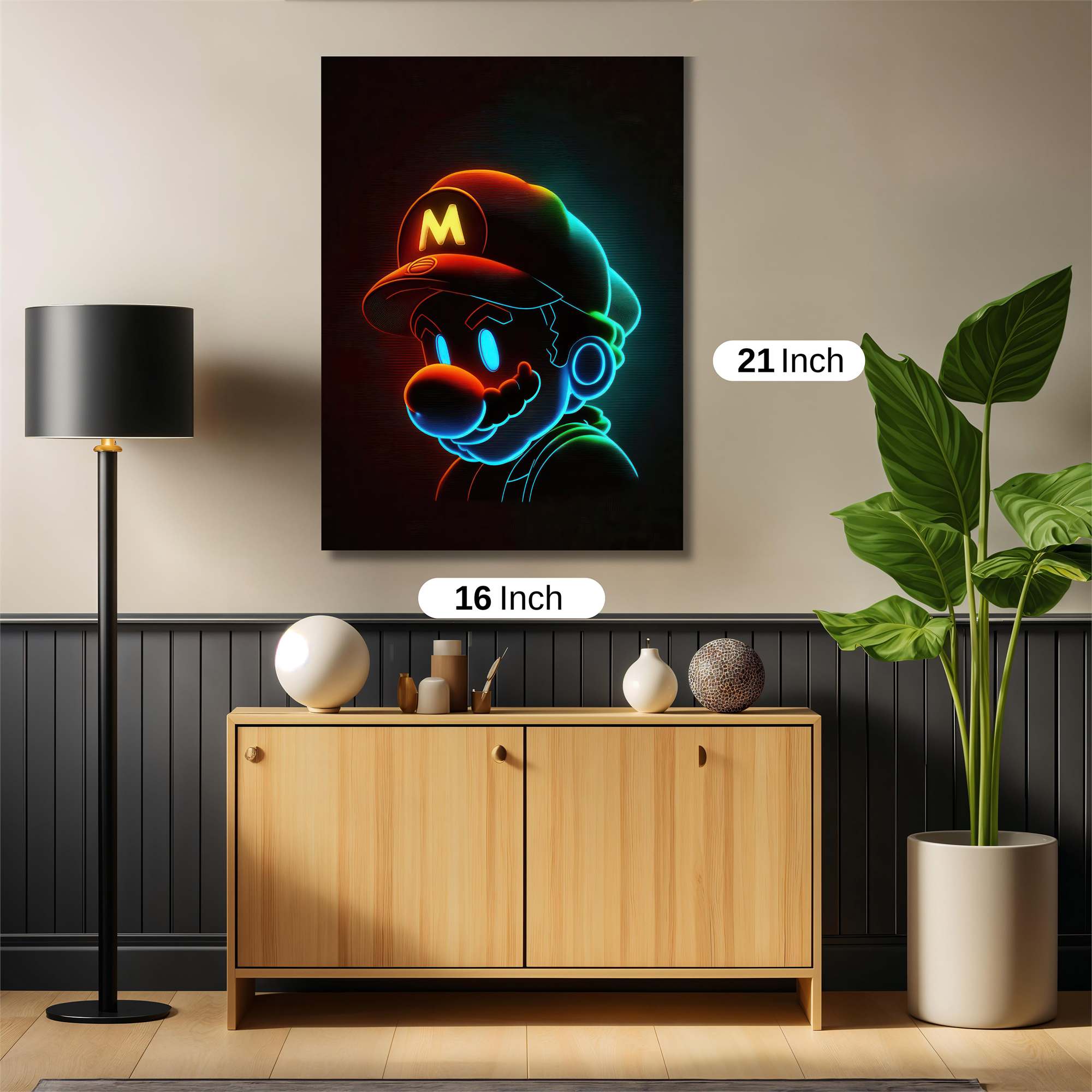 Mario Glow Safe Wall Magnetic / M