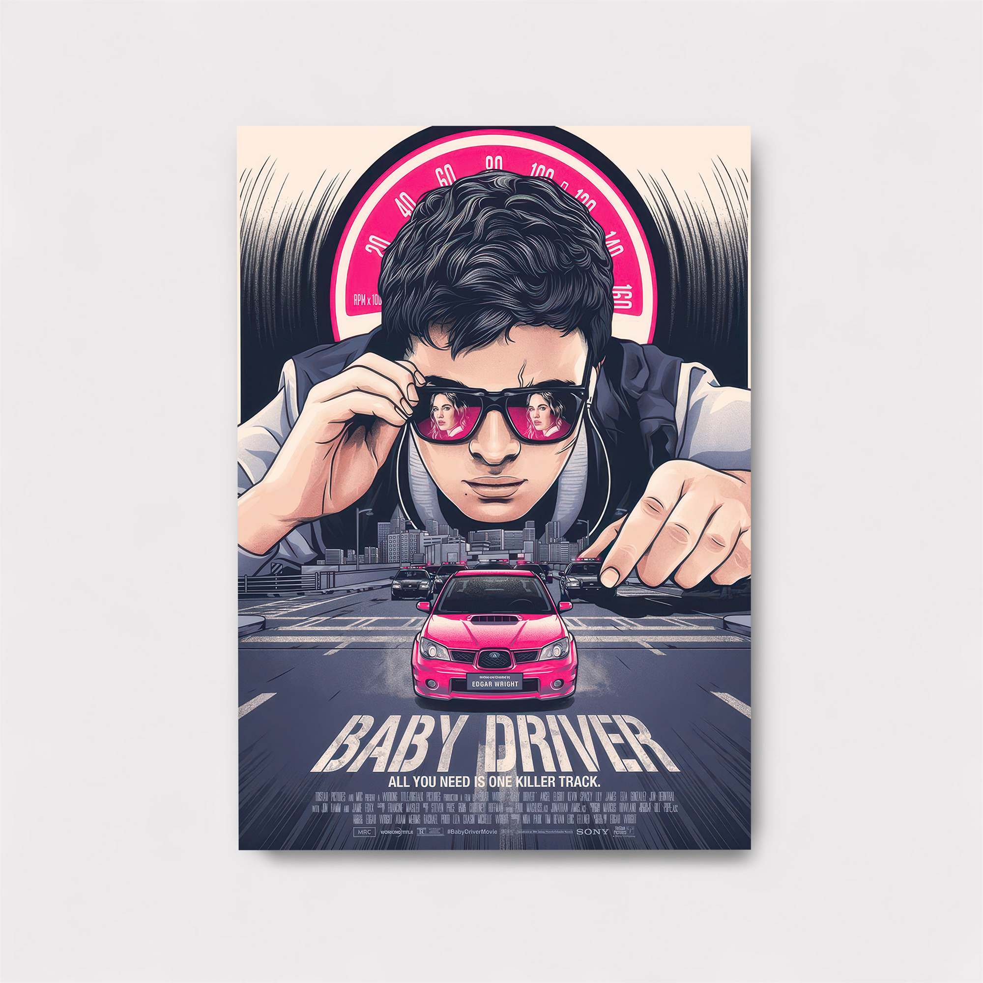 Baby Driver Safe Wall Magnetic / M