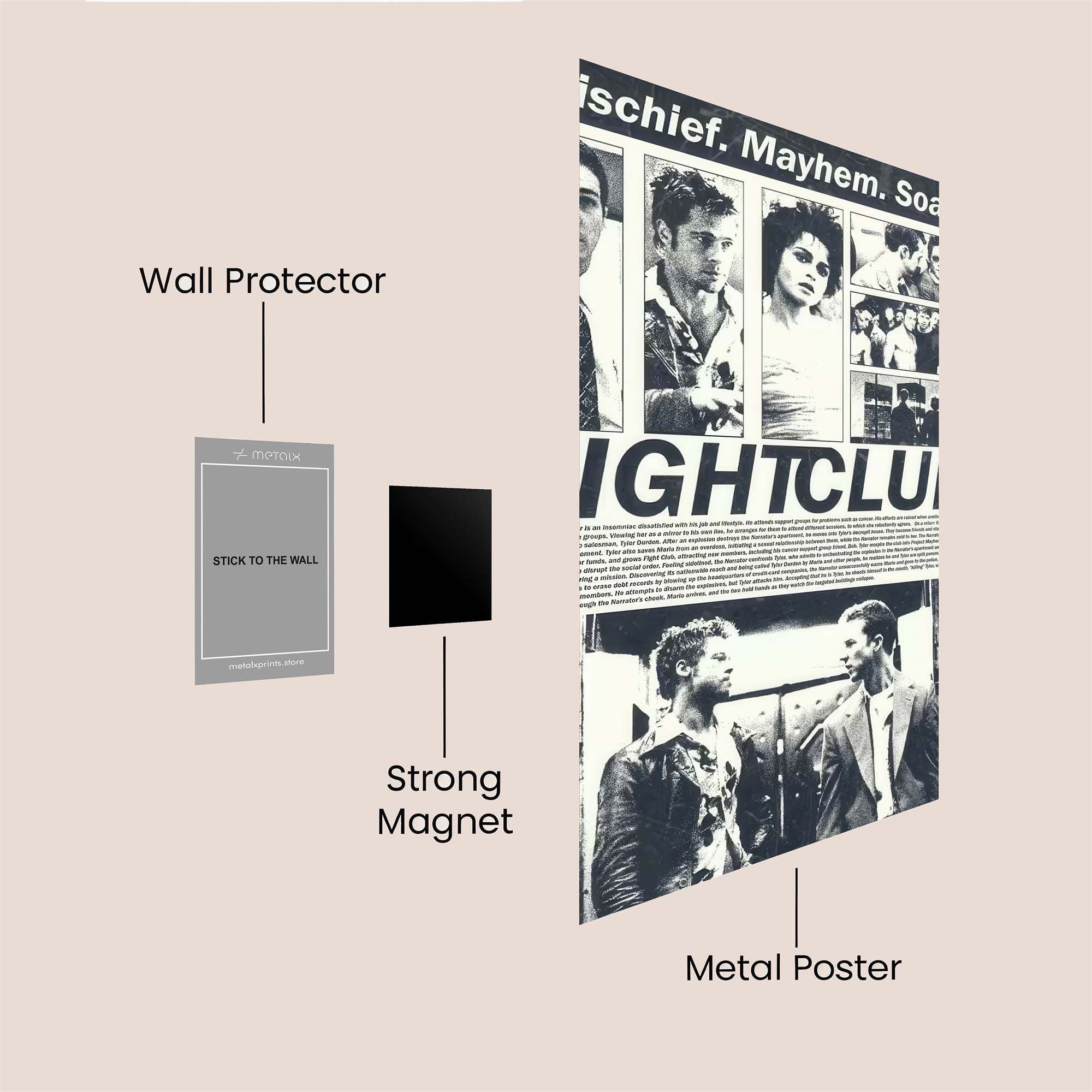 Tyler's Rebellion Safe Wall Magnetic / M