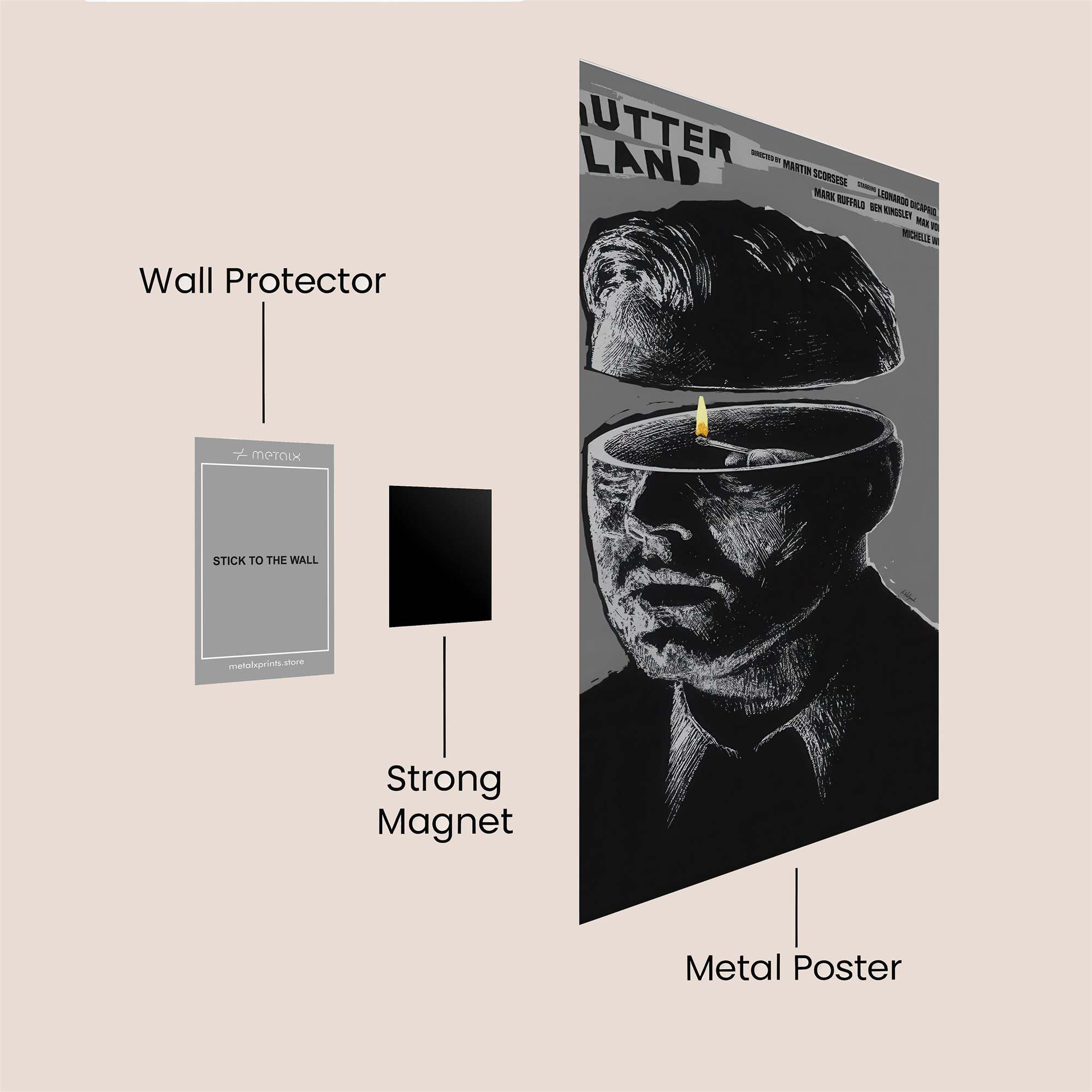 Mind Ablaze Safe Wall Magnetic / M