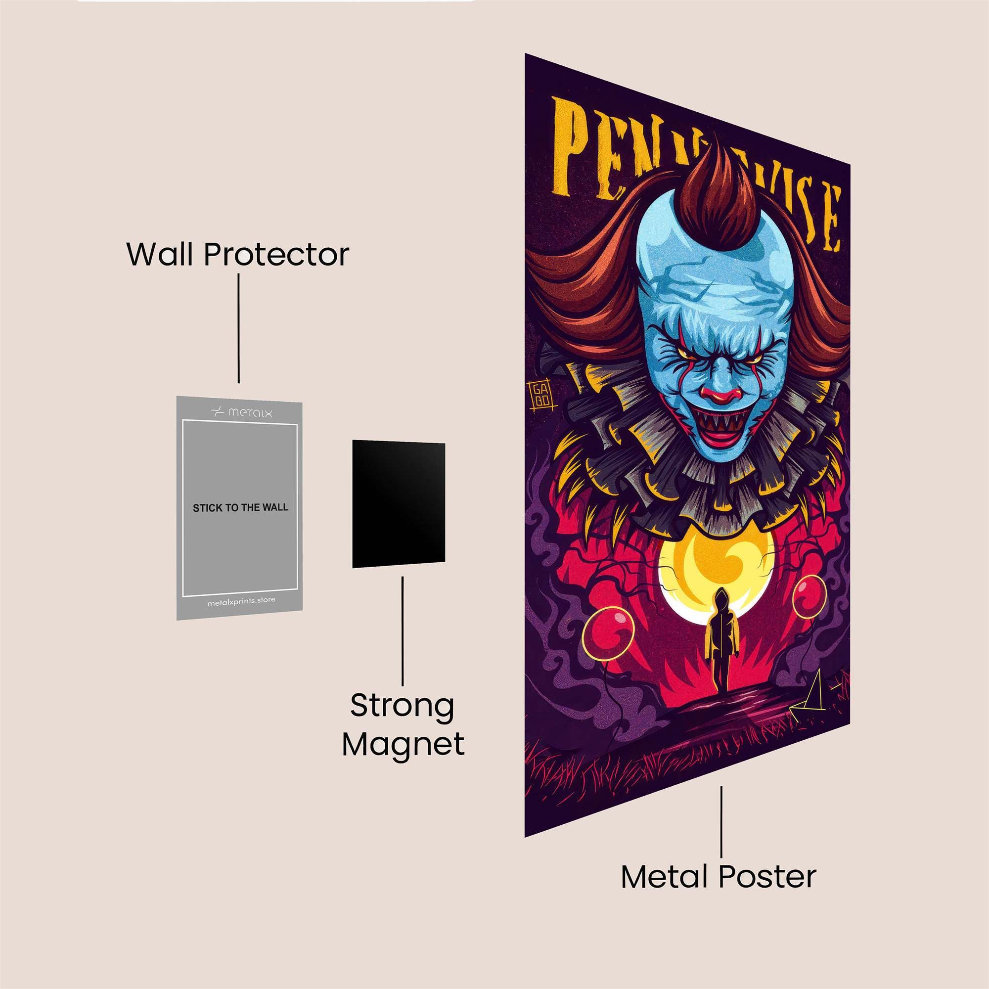 Pennywise Dreadful Safe Wall Magnetic / M