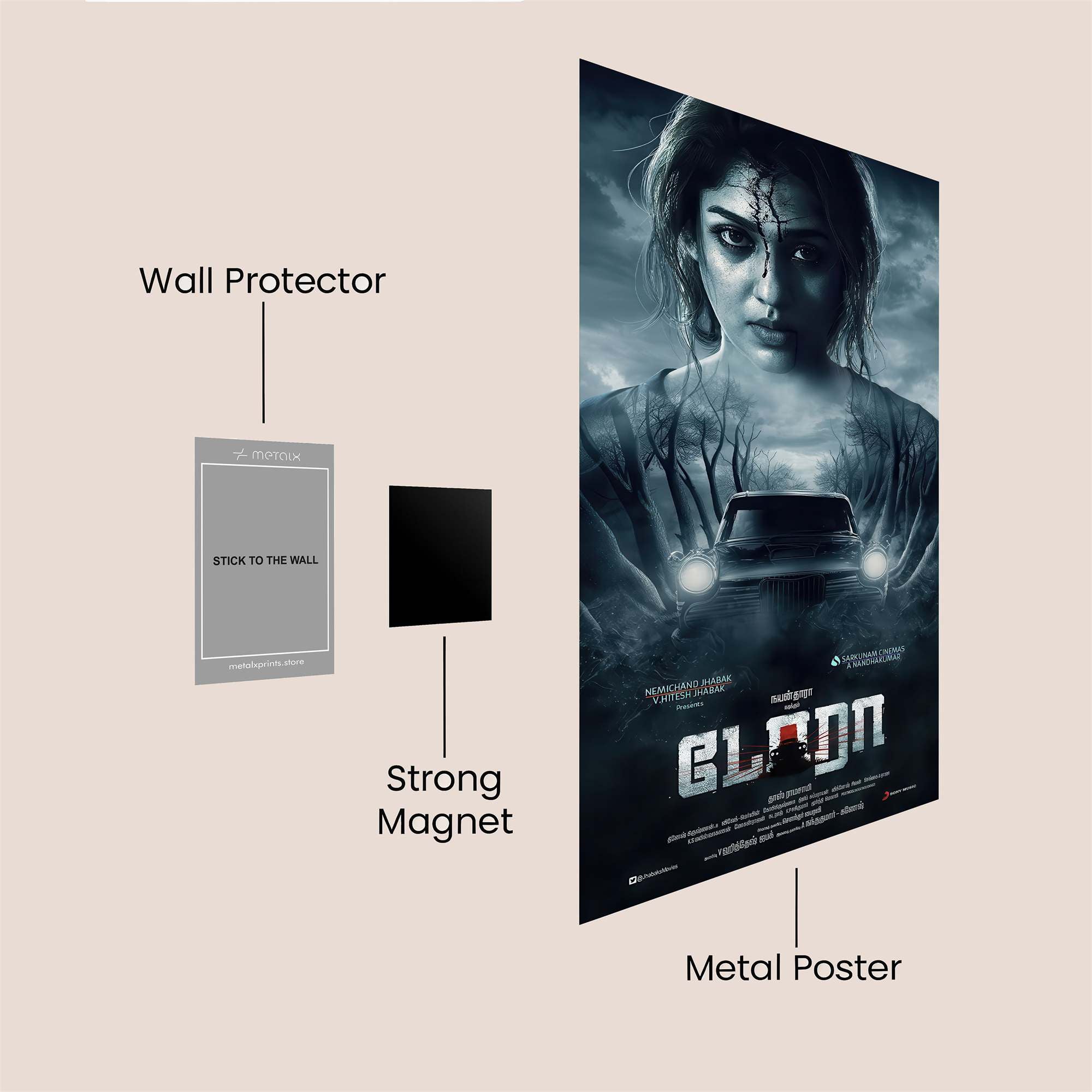 Ghostly Glare Safe Wall Magnetic / M