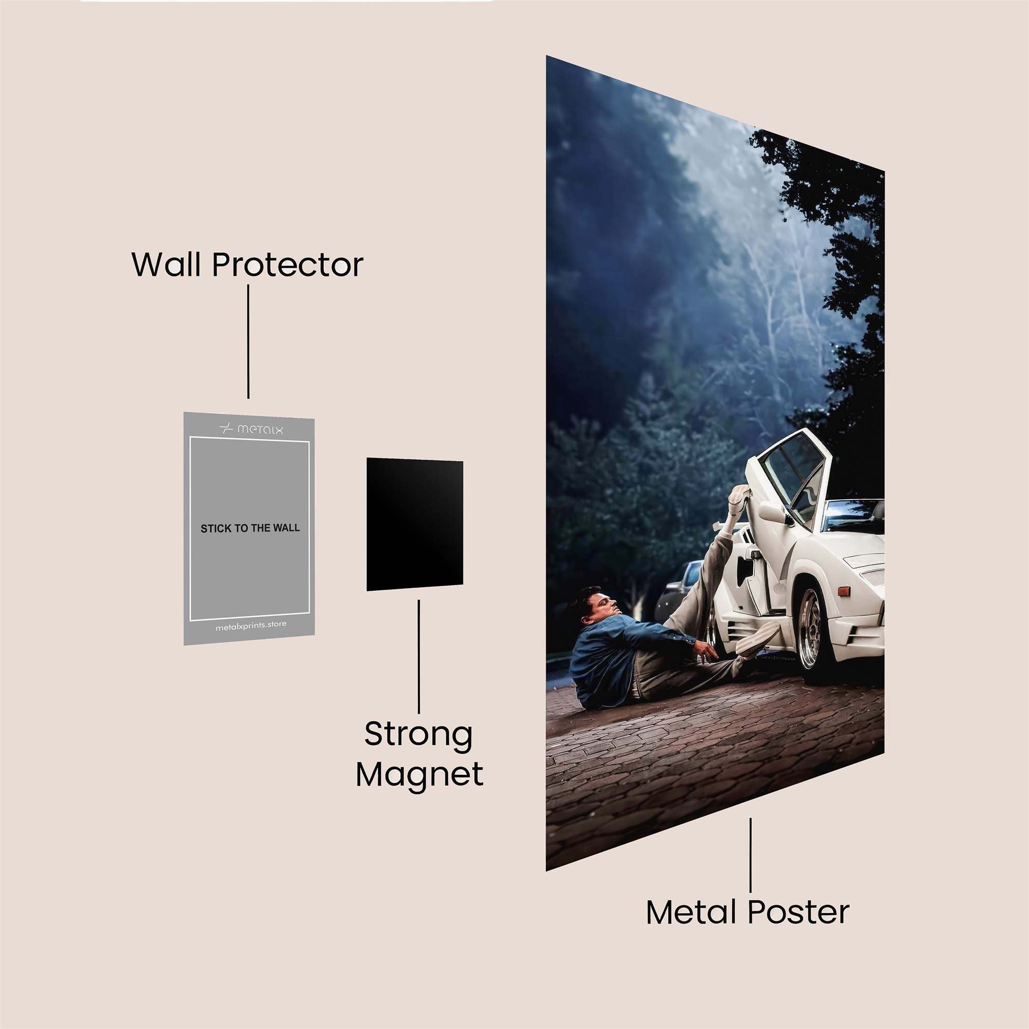 Lamborghini Lament Safe Wall Magnetic / M