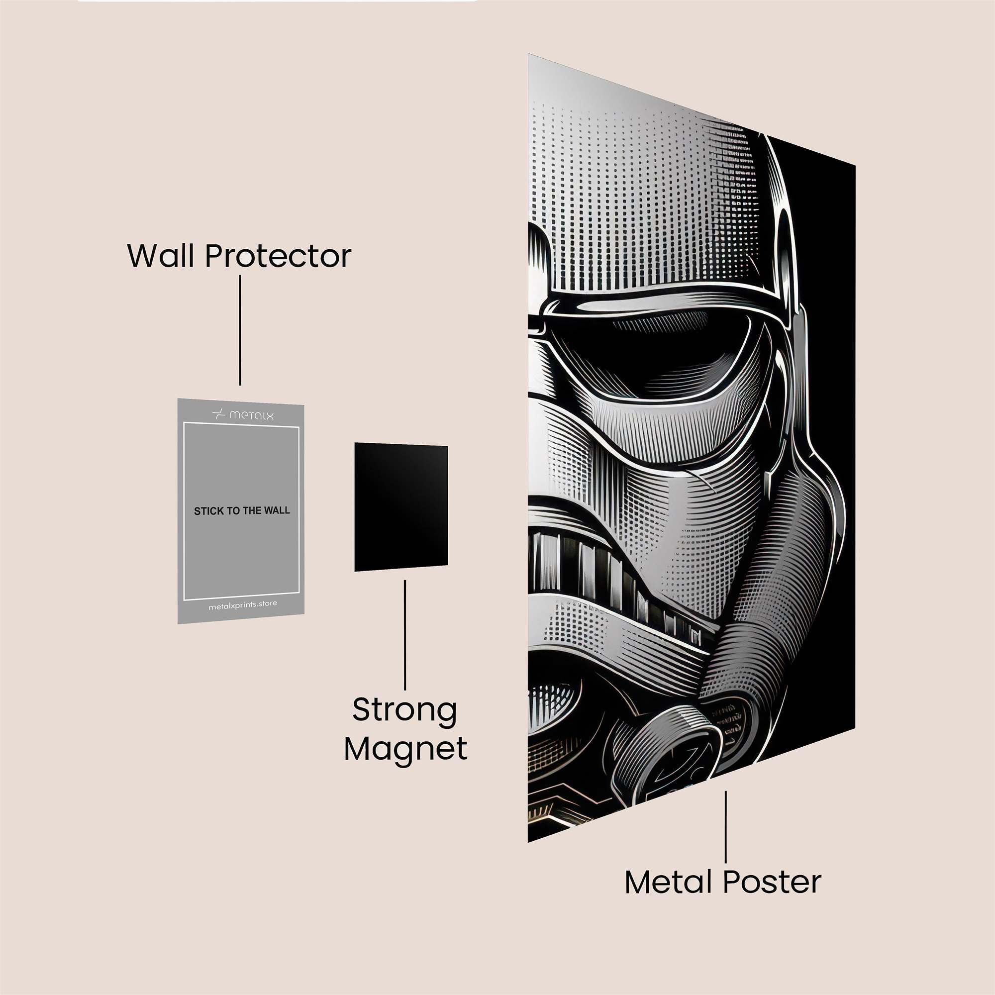 Trooper Enigma Safe Wall Magnetic / M