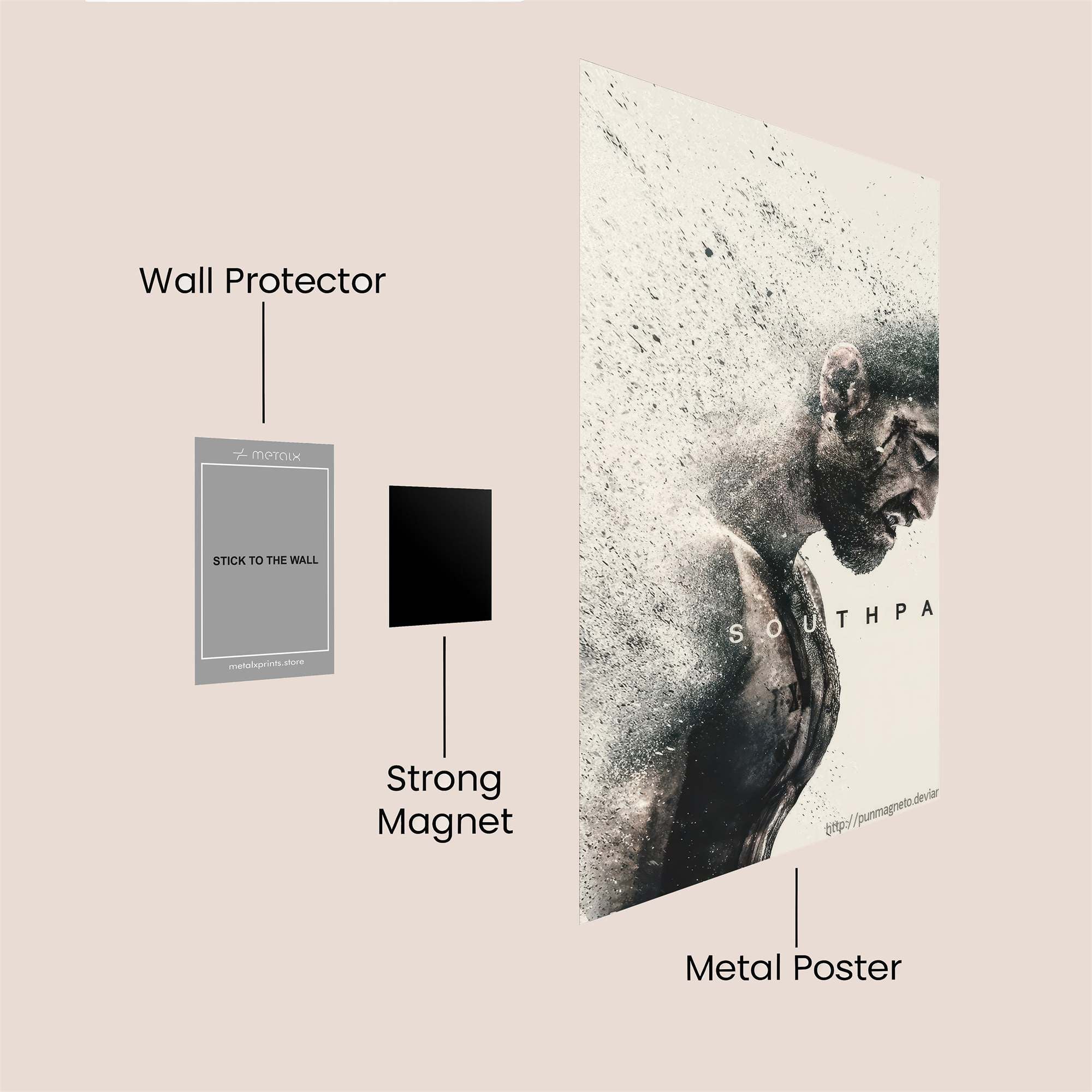 Southpaw Grit Safe Wall Magnetic / M