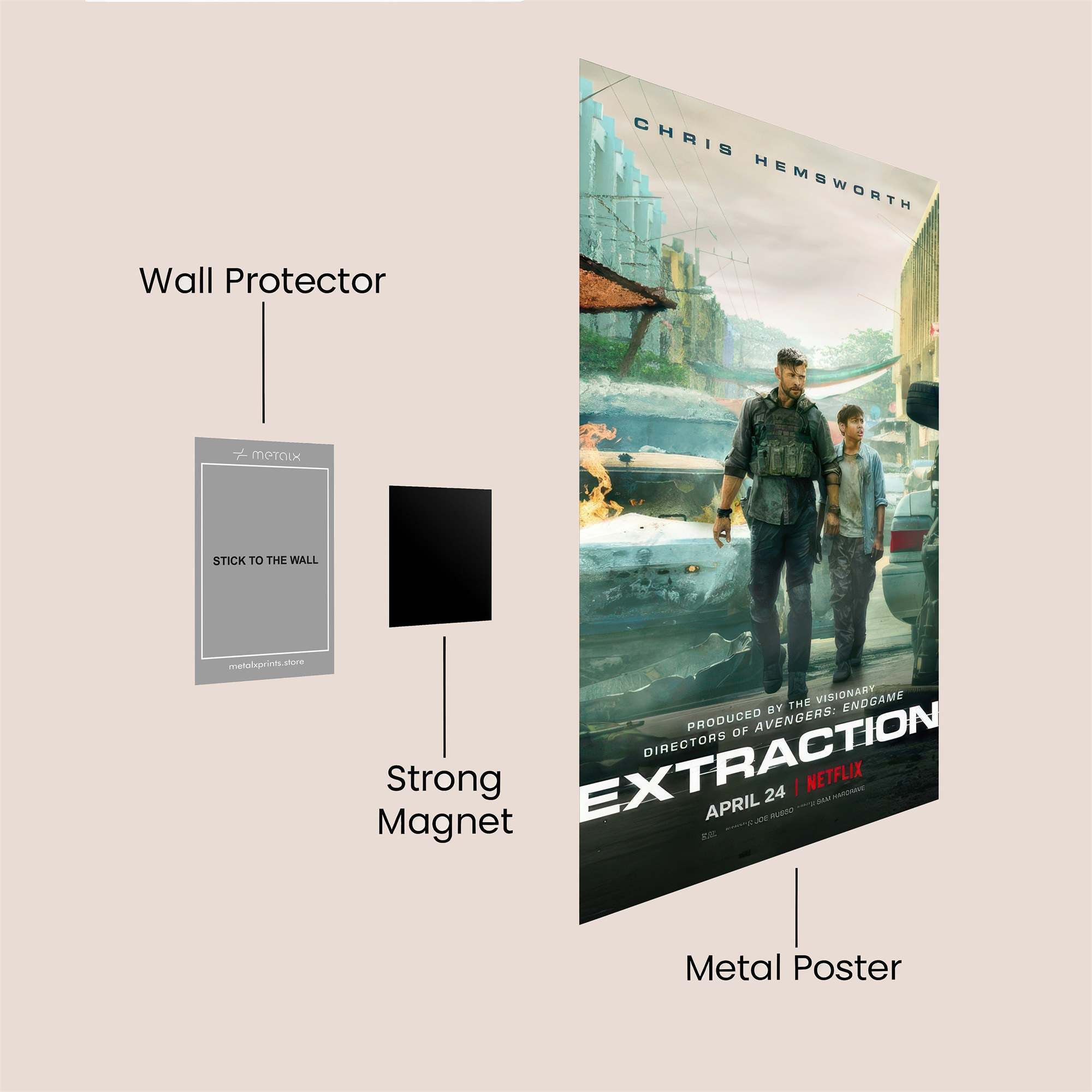 Hemsworth Heroic Safe Wall Magnetic / M