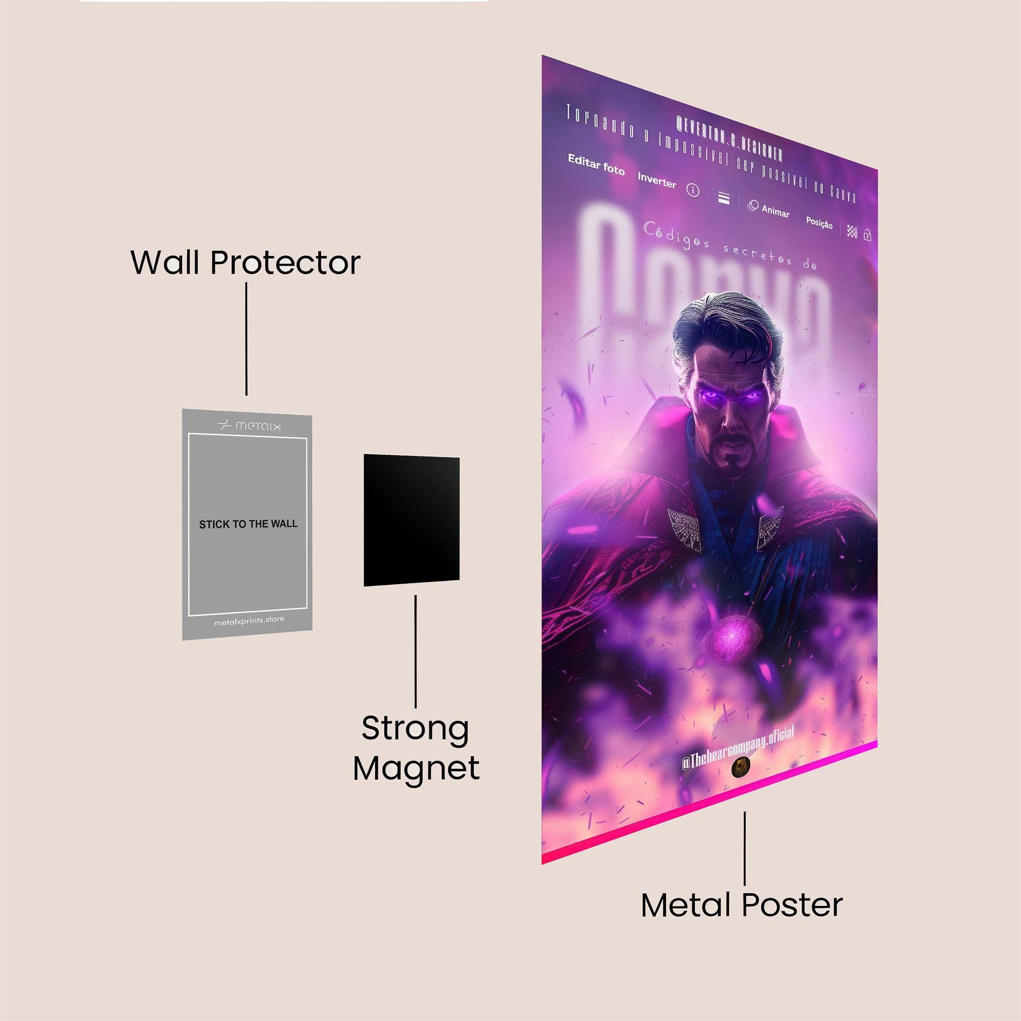 Strange Enigma Safe Wall Magnetic / M