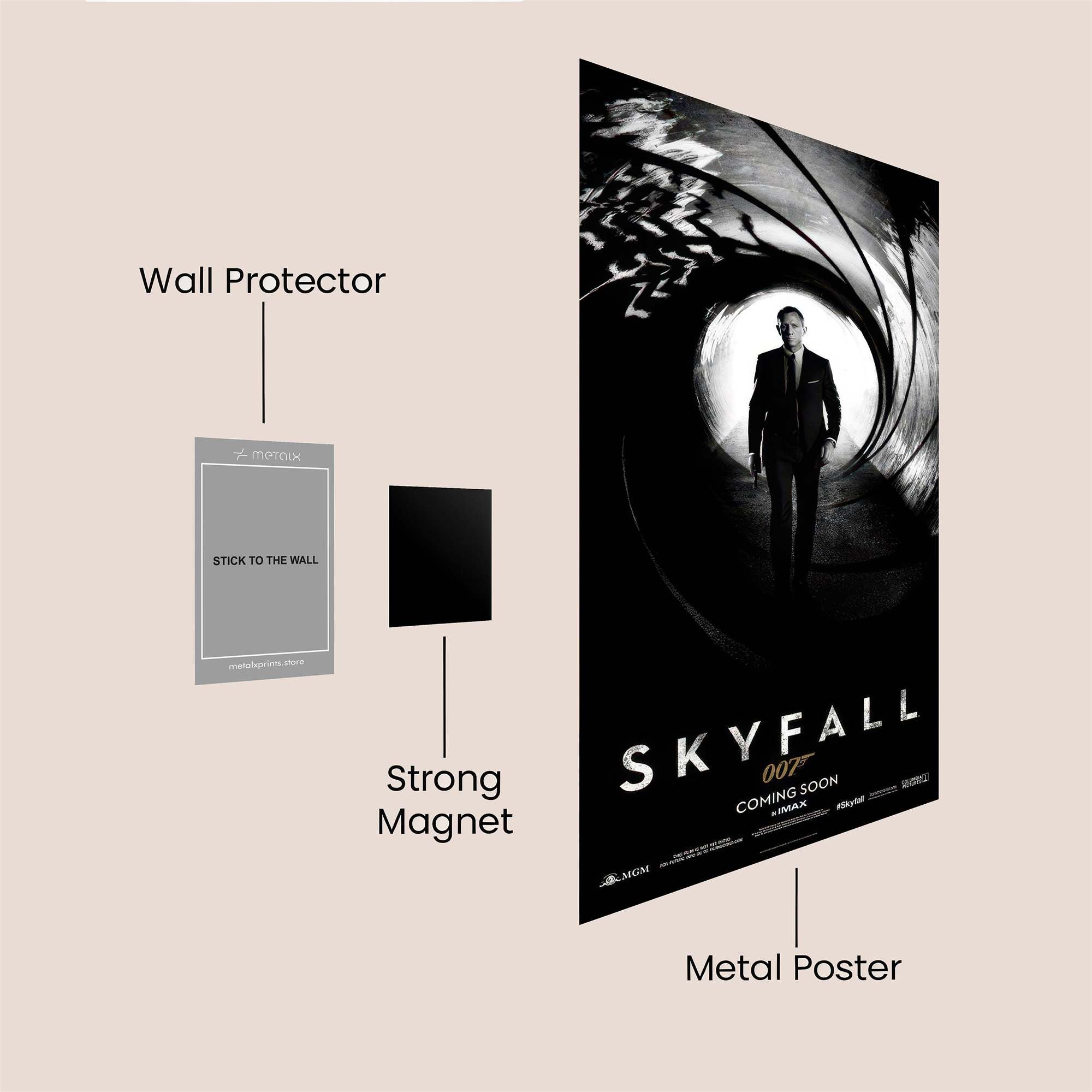 Bond Enigmatic Safe Wall Magnetic / M
