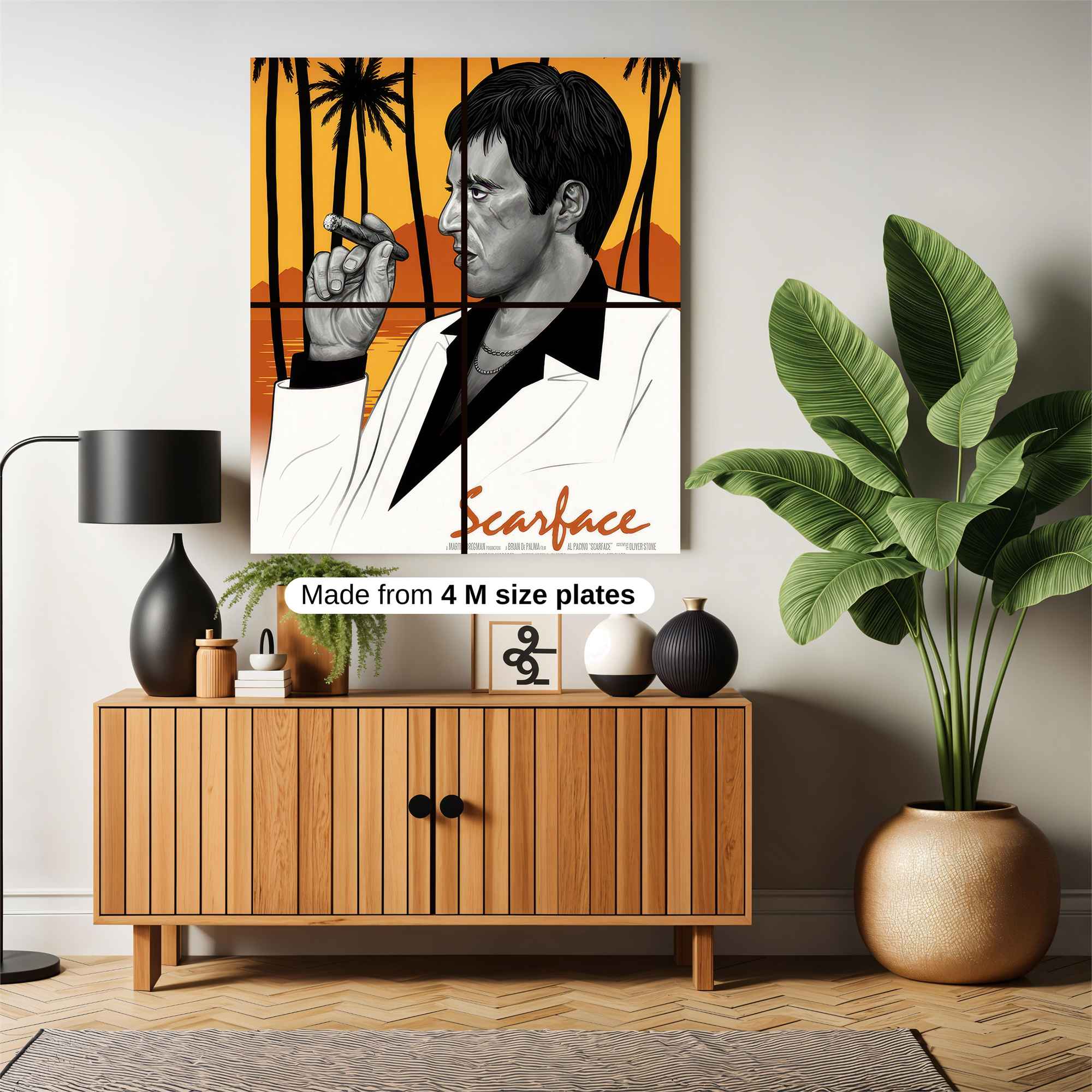 Scarface Sunset Safe Wall Magnetic / M