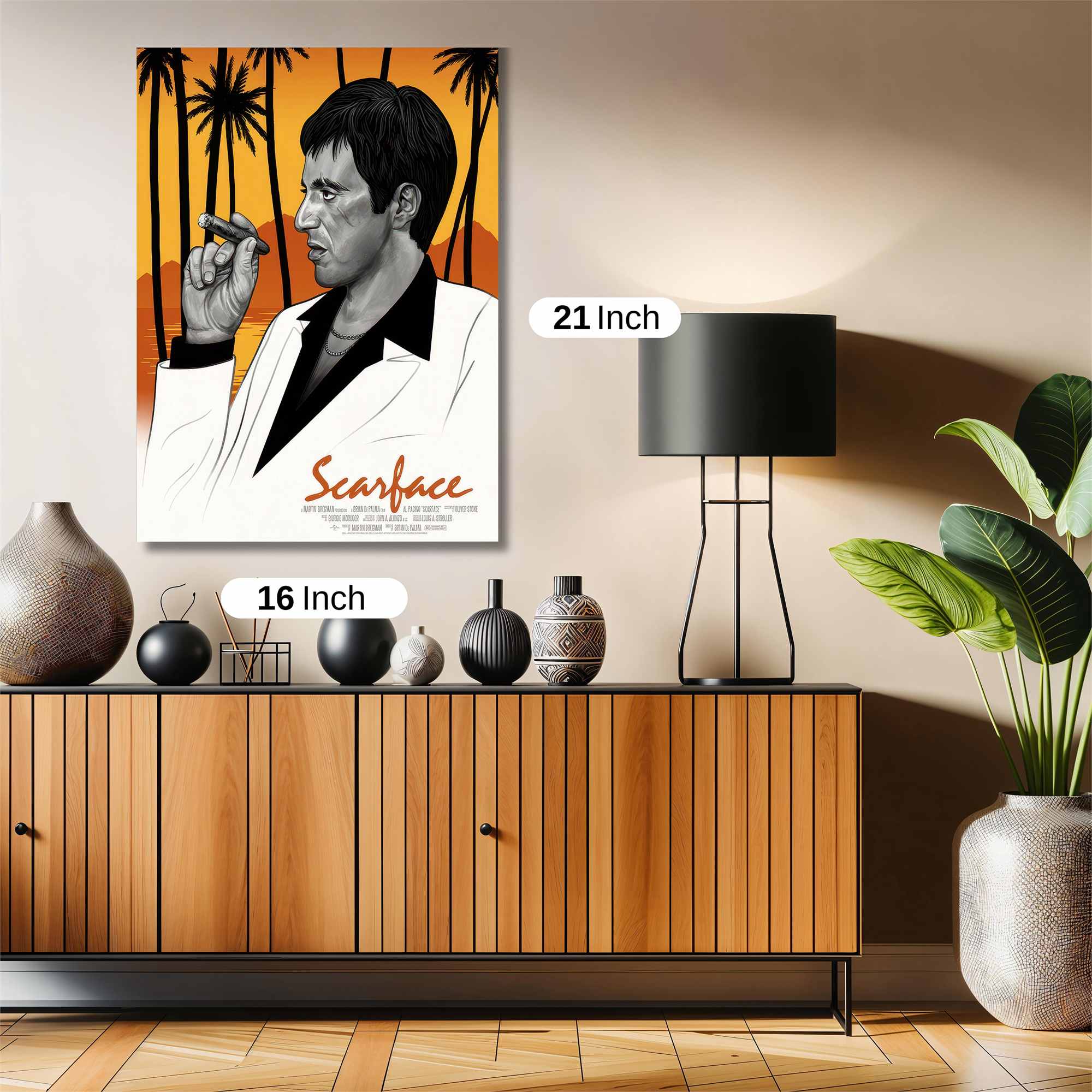 Scarface Sunset Safe Wall Magnetic / M