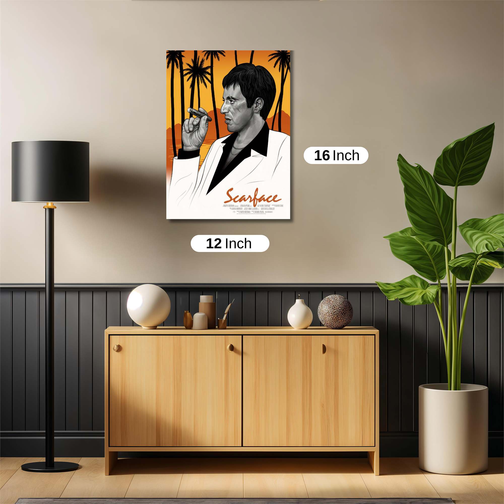 Scarface Sunset Safe Wall Magnetic / M