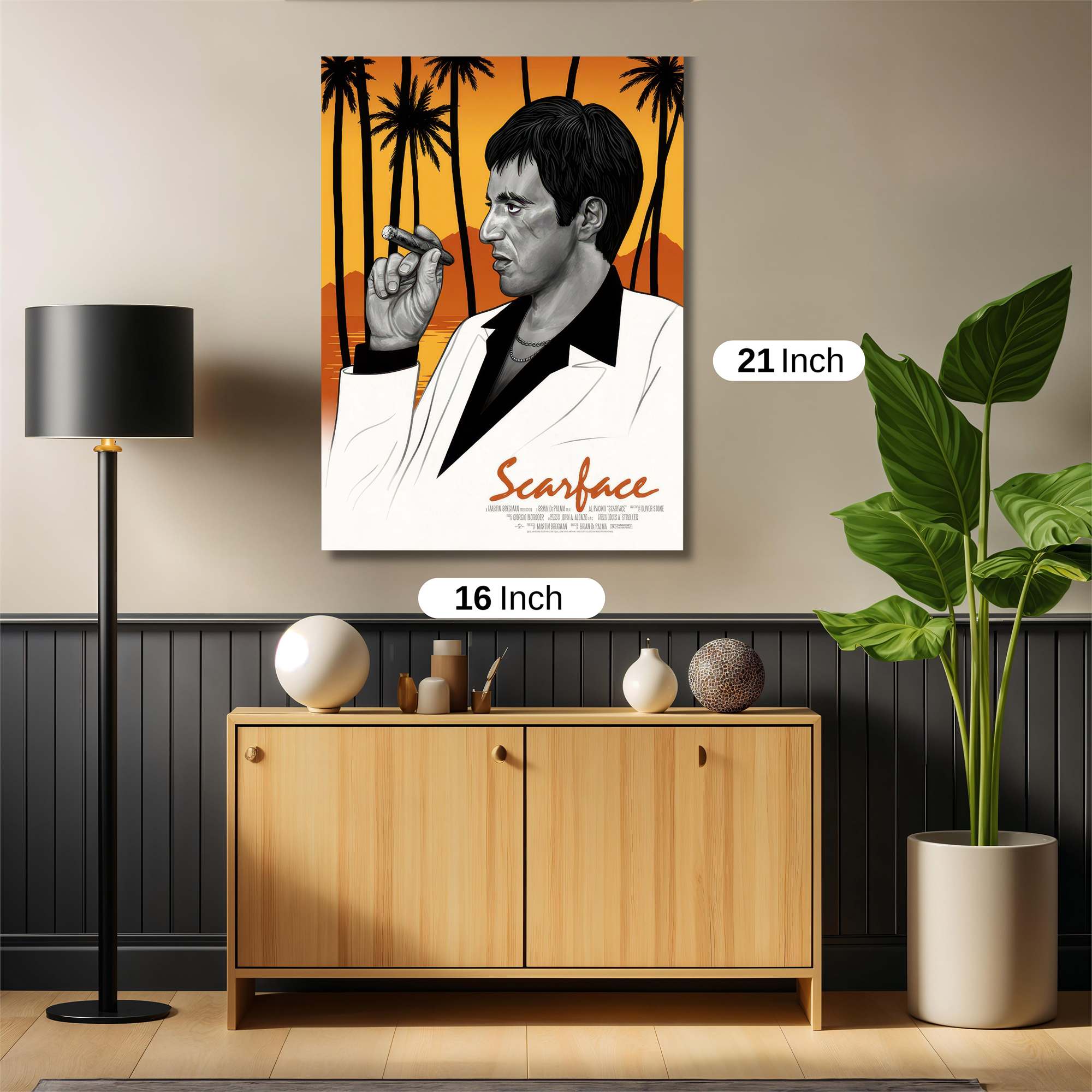 Scarface Sunset Safe Wall Magnetic / M