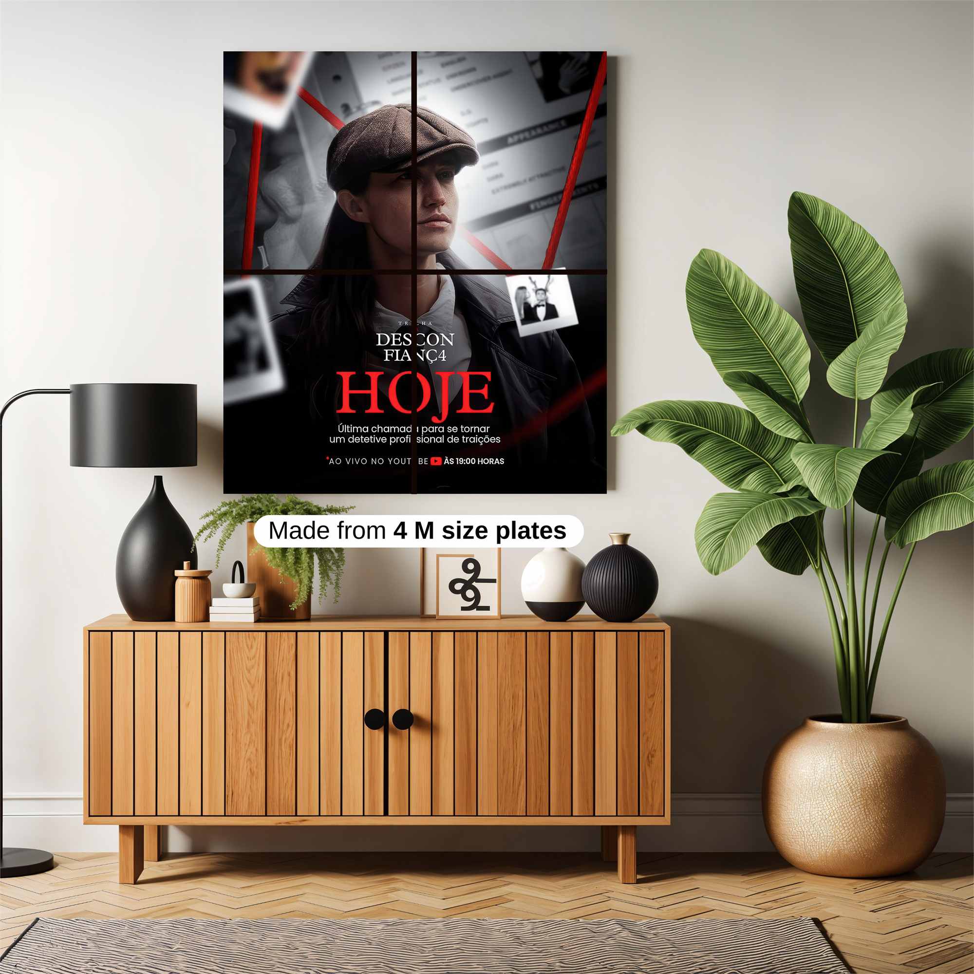 Detective Mystery Safe Wall Magnetic / M