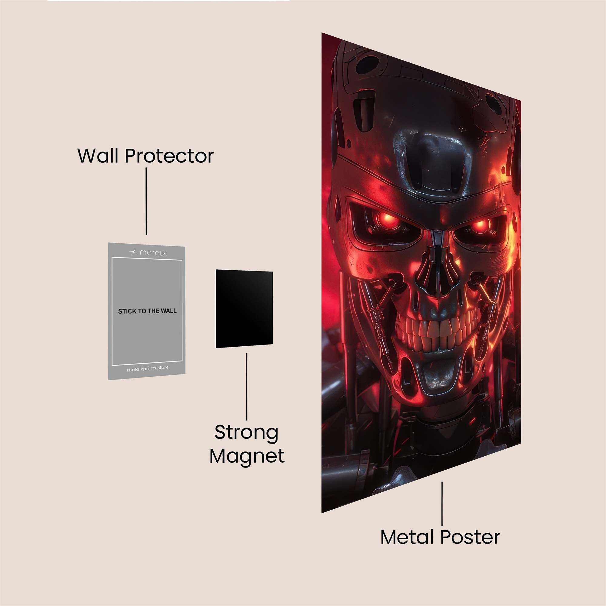 Terminator Inferno Safe Wall Magnetic / M