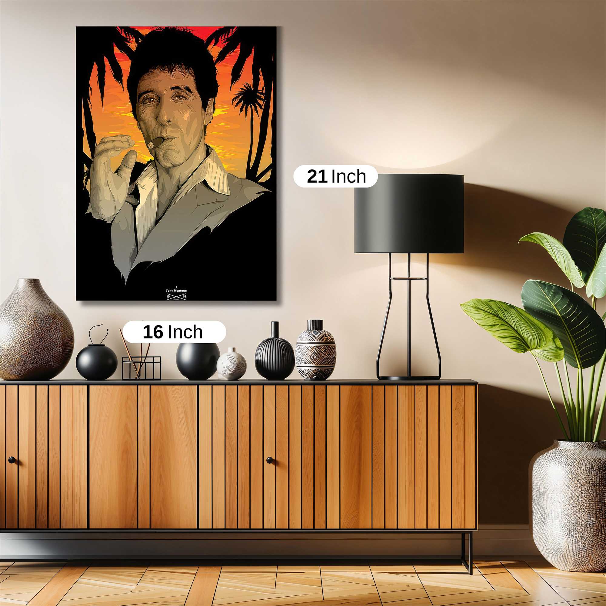 Scarface Sunset Safe Wall Magnetic / M